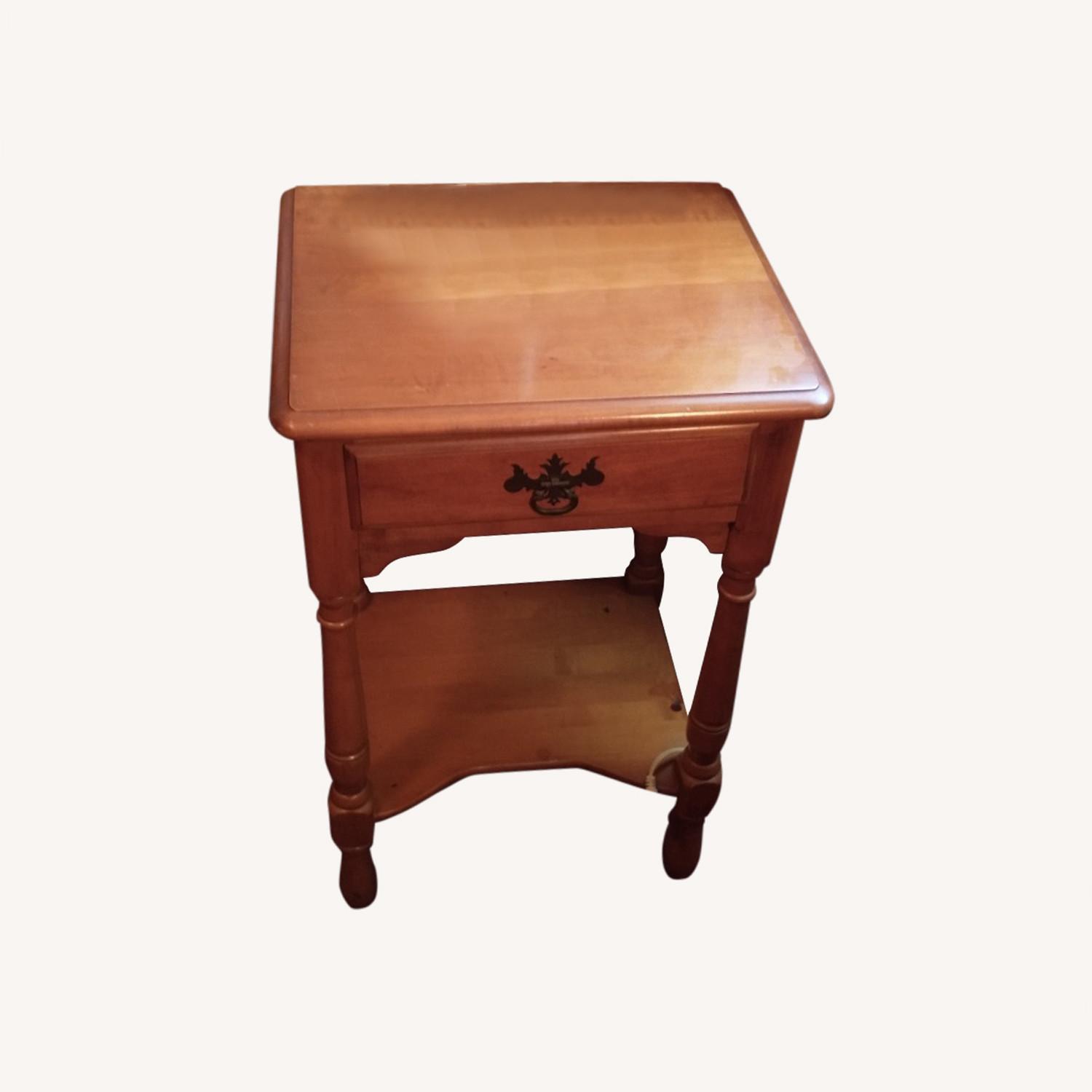 Kling Vintage Solid Maple End Tables - image-0