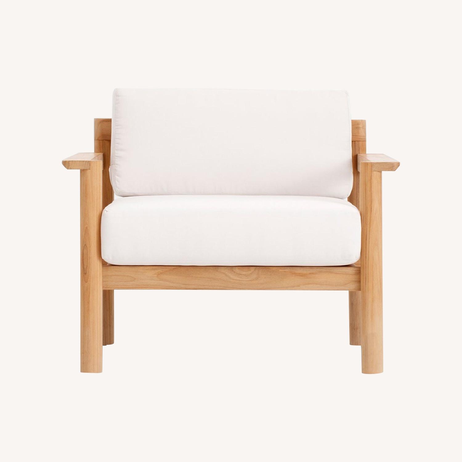 Neighbor Haven Outdoor Lounge Chair with Sunbrella - image-0