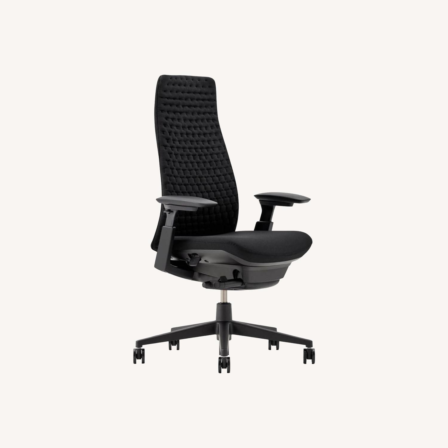 Haworth Fern Digital Knit Office ChairOceanBasalt AptDeco