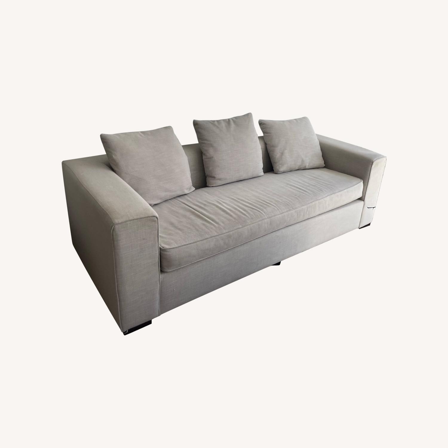 West Elm Grey Sleeper Sofa - image-0