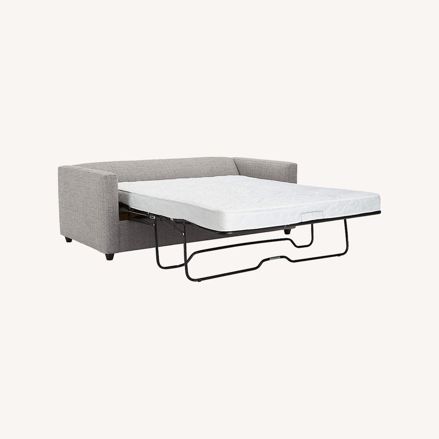 CB2 Grey Sleeper Sofa Queen AptDeco