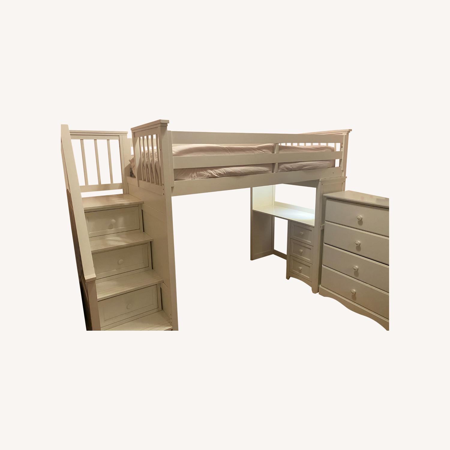 Hillsdale Furniture Twin Loft Bed with Storage - image-0