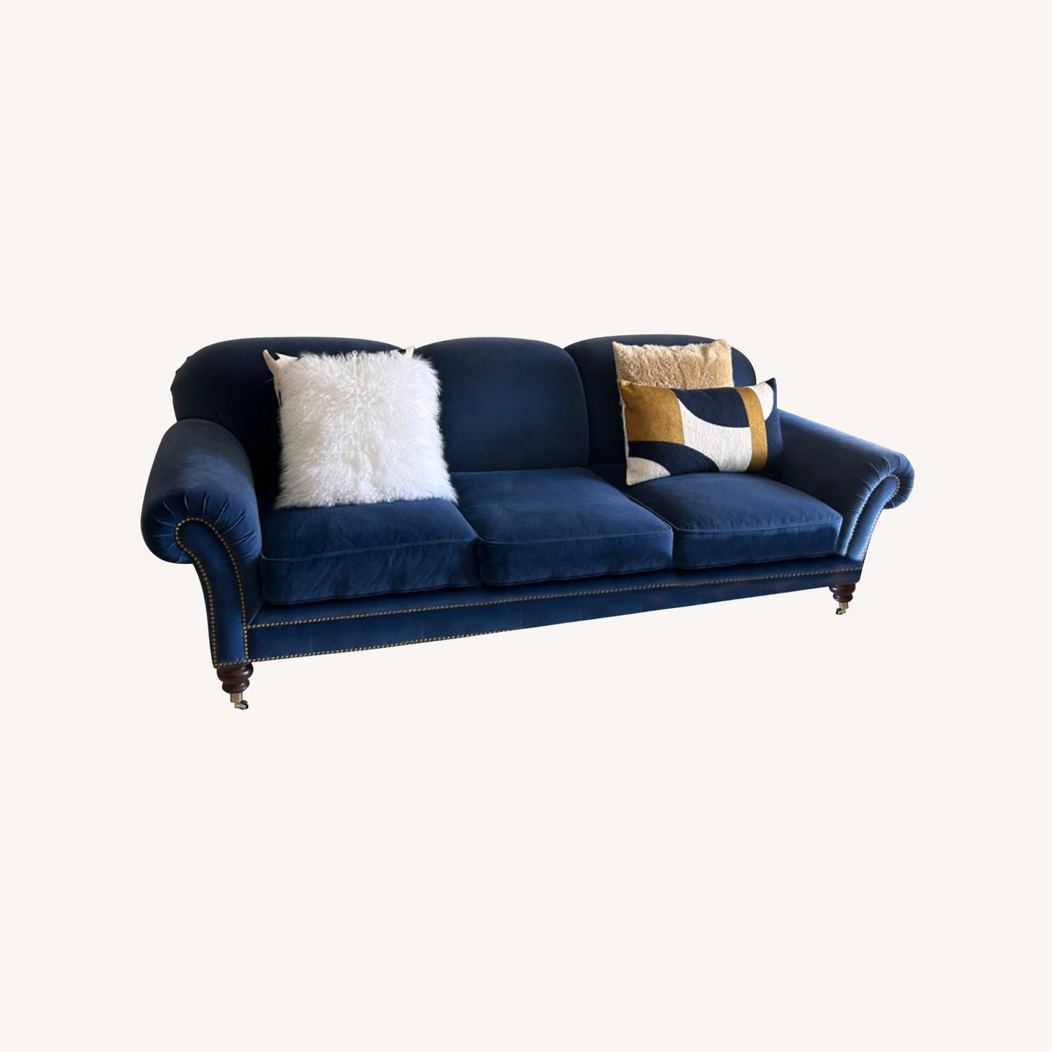 Edward Ferrell Blue Couch - image-0