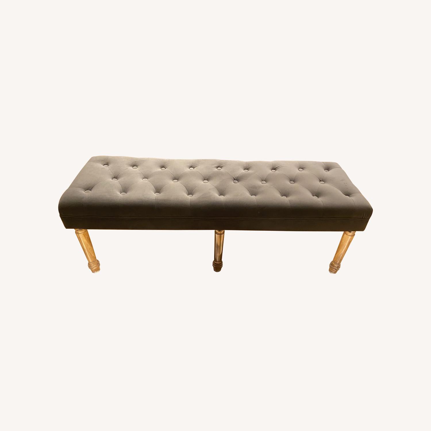 Wayfair Velvet Tufted Bench - image-0