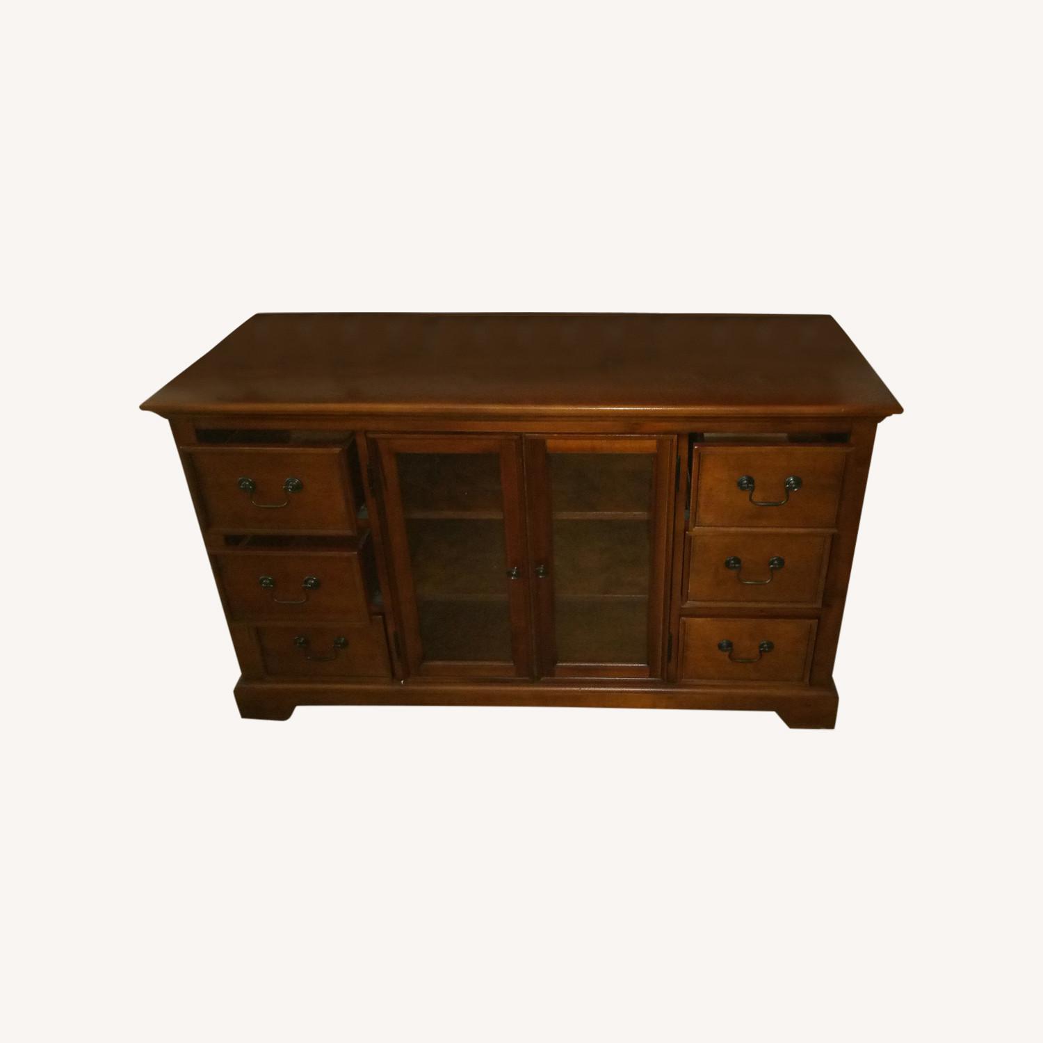 6 Drawer Wood TV AptDeco