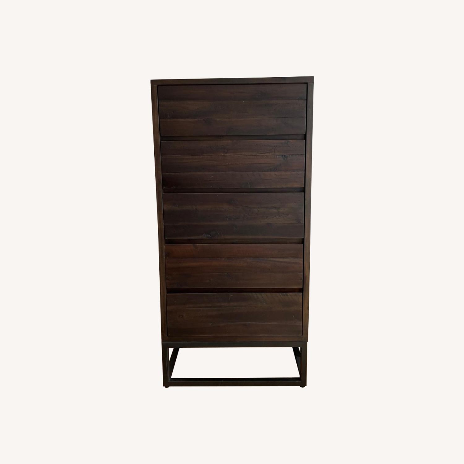 West Elm Solid Wood Tall Dresser AptDeco
