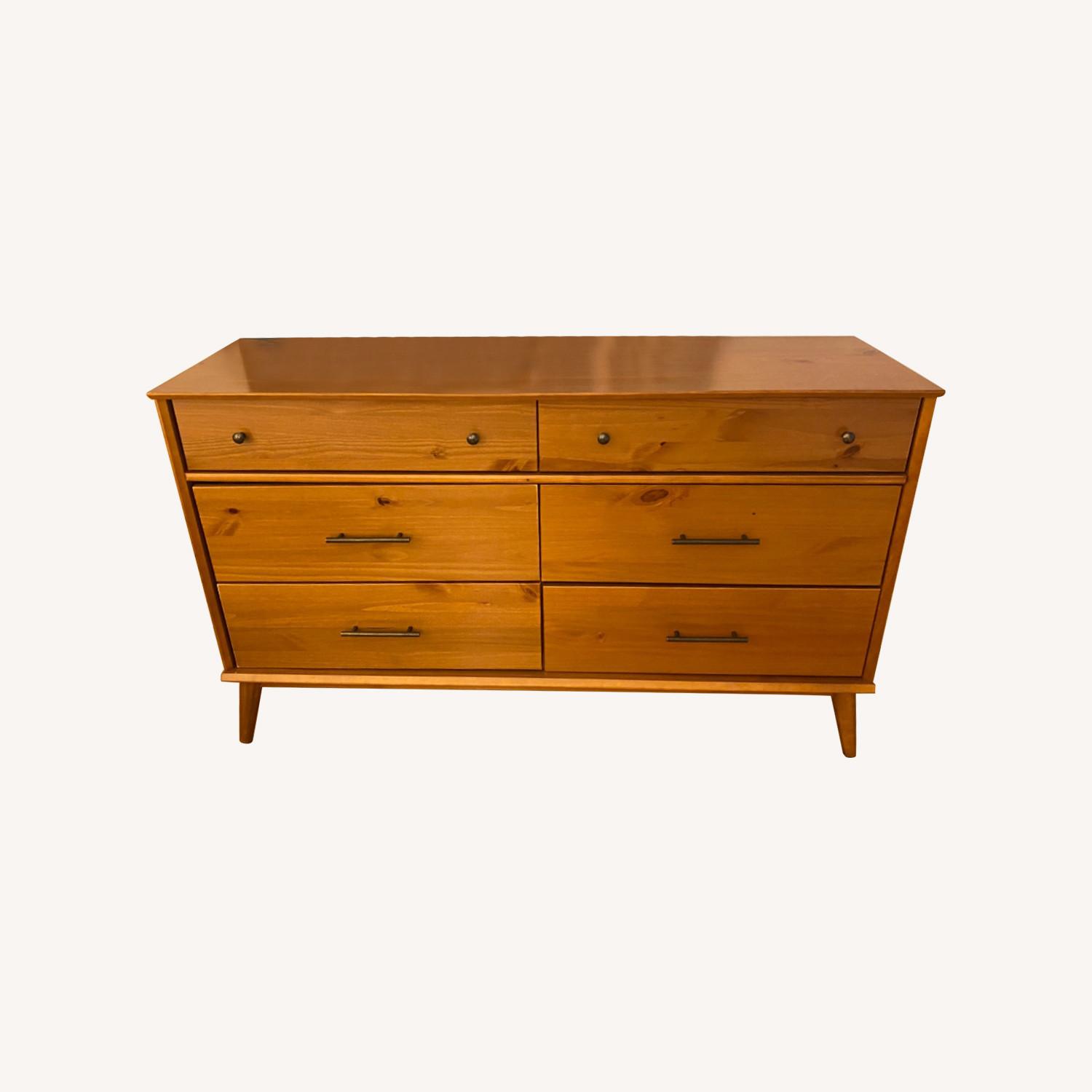 Walmart Mid Century Solid Wood Dresser - image-0