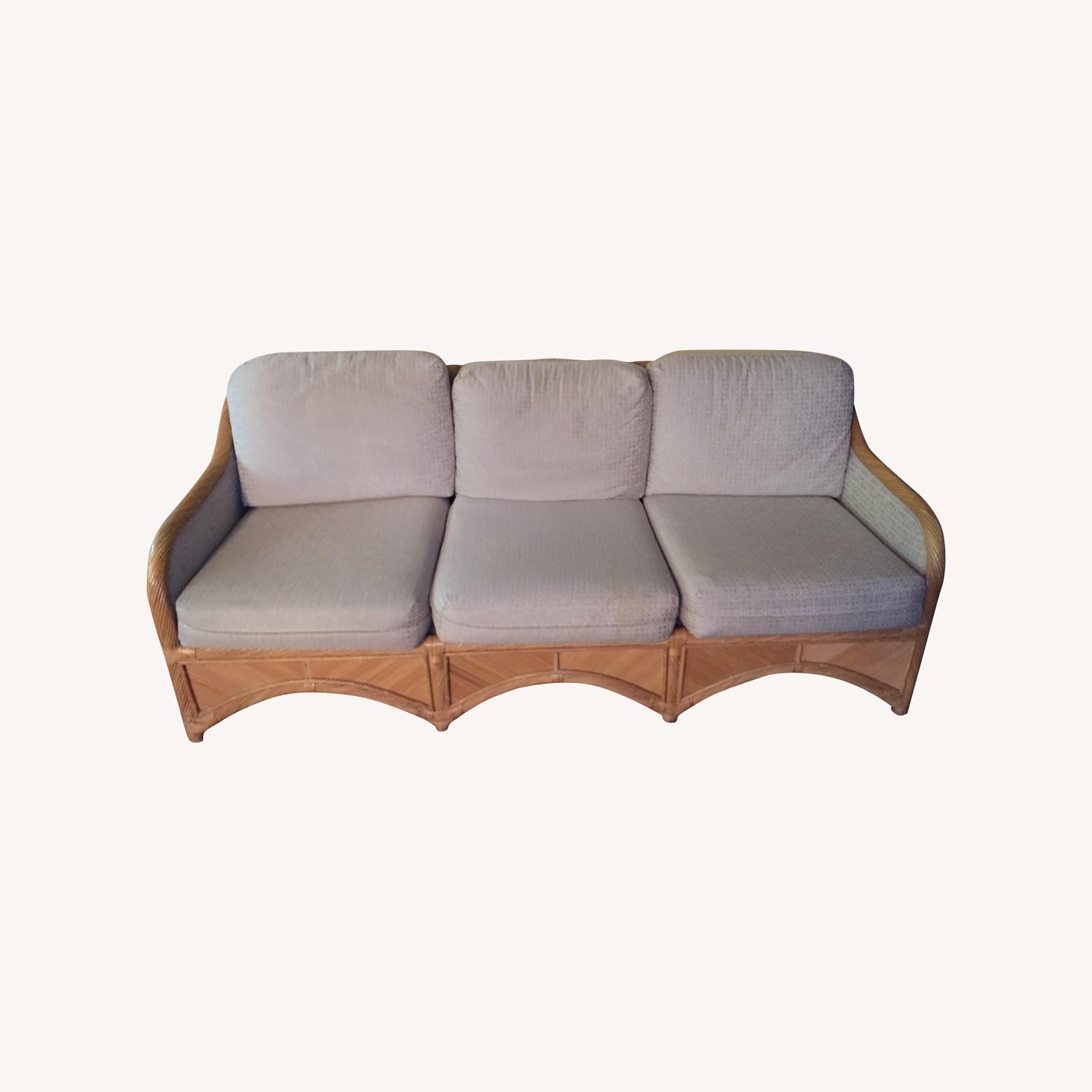 South Sea Rattan 3 Seater - image-0