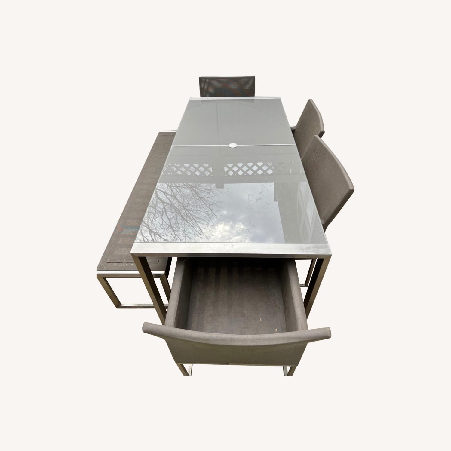 Crate & Barrel Dune Outdoor Dining Set AptDeco