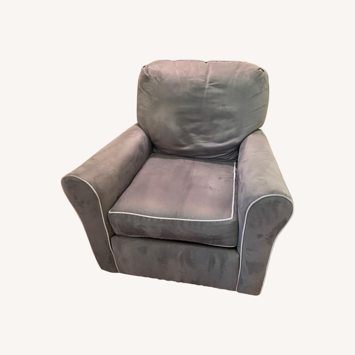 Ultra Suede Blue Rocker - image-0