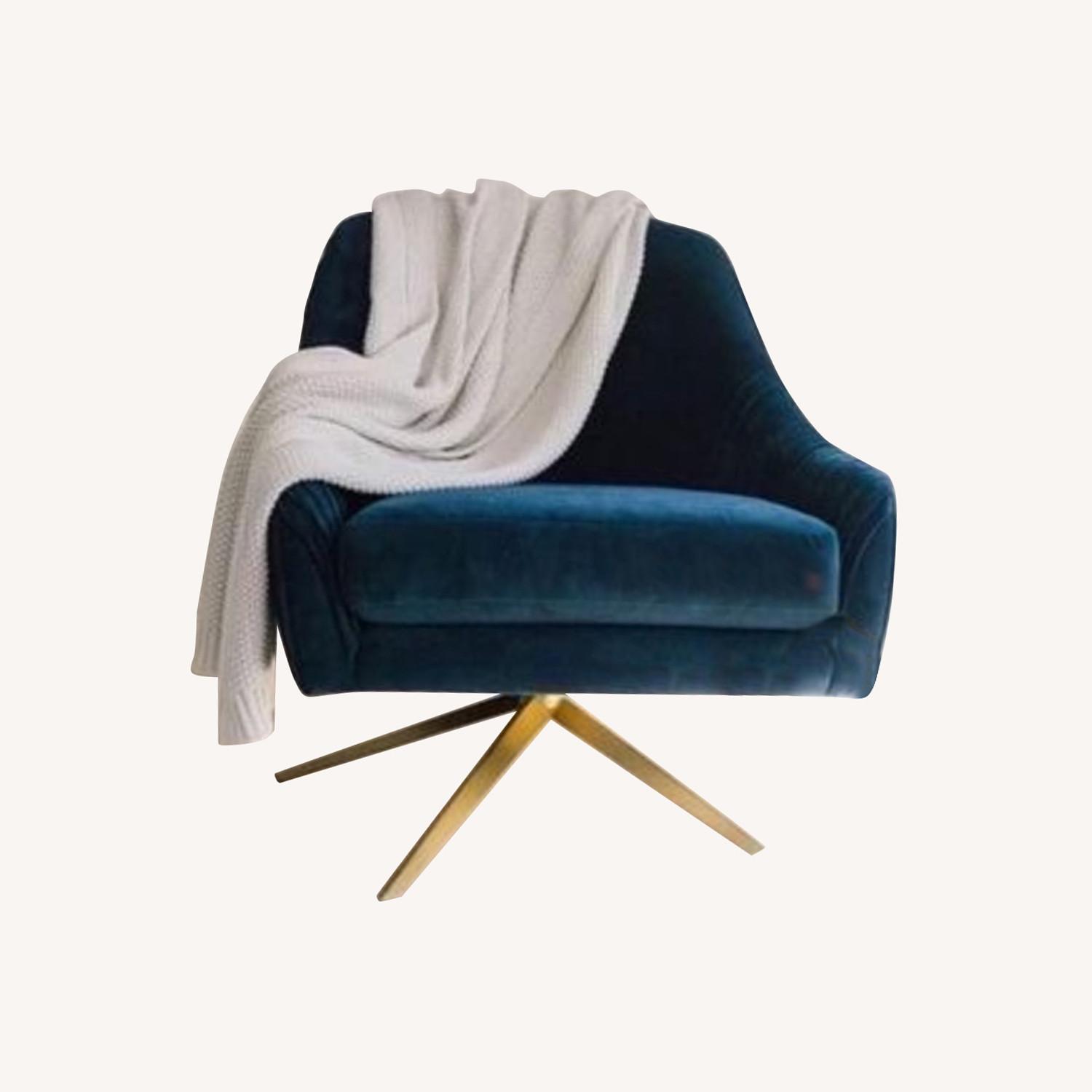 West Elm Roar and Rabbit Swivel Chair - image-0