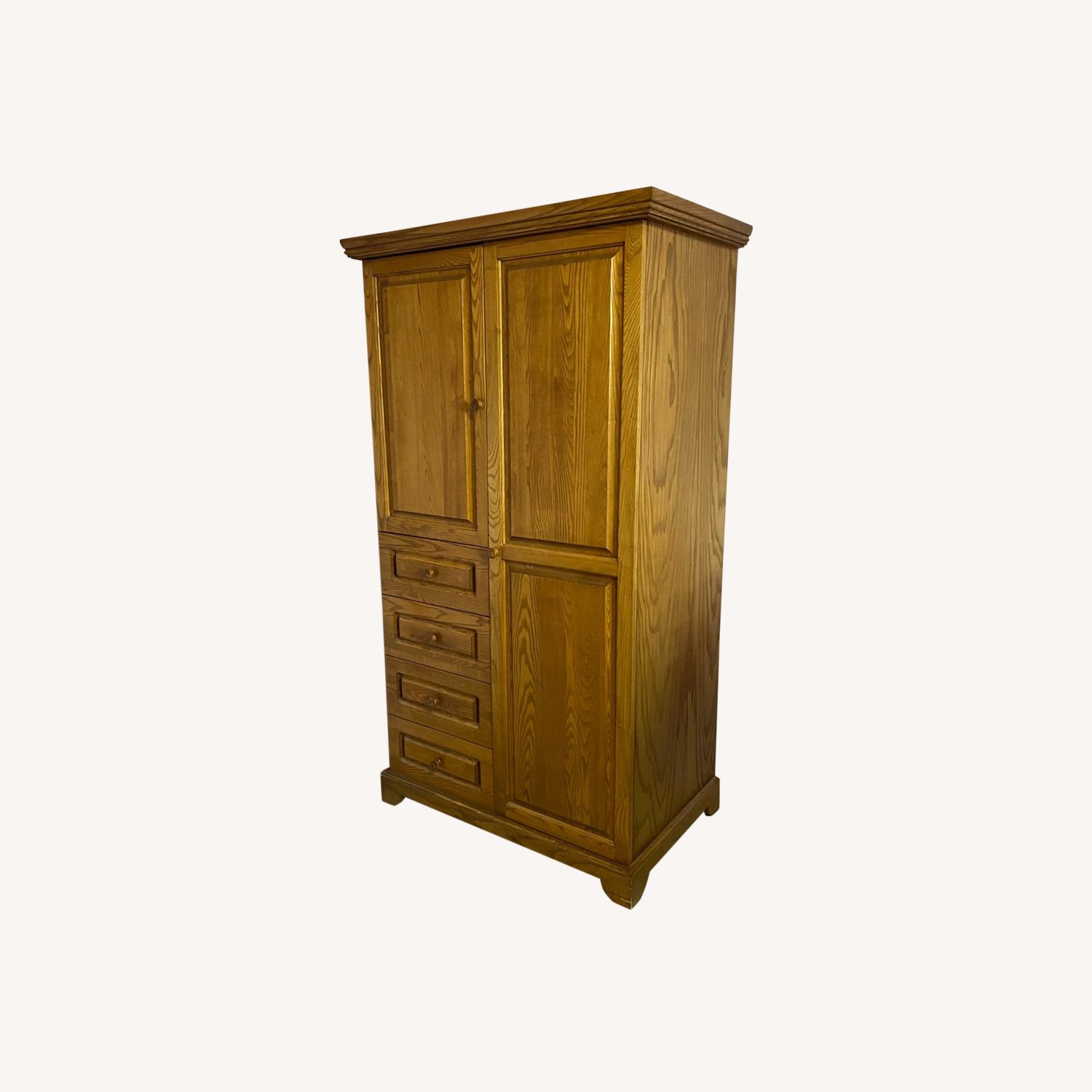 Gothic Cabinet Craft Solid Walnut Wardrobe - image-0