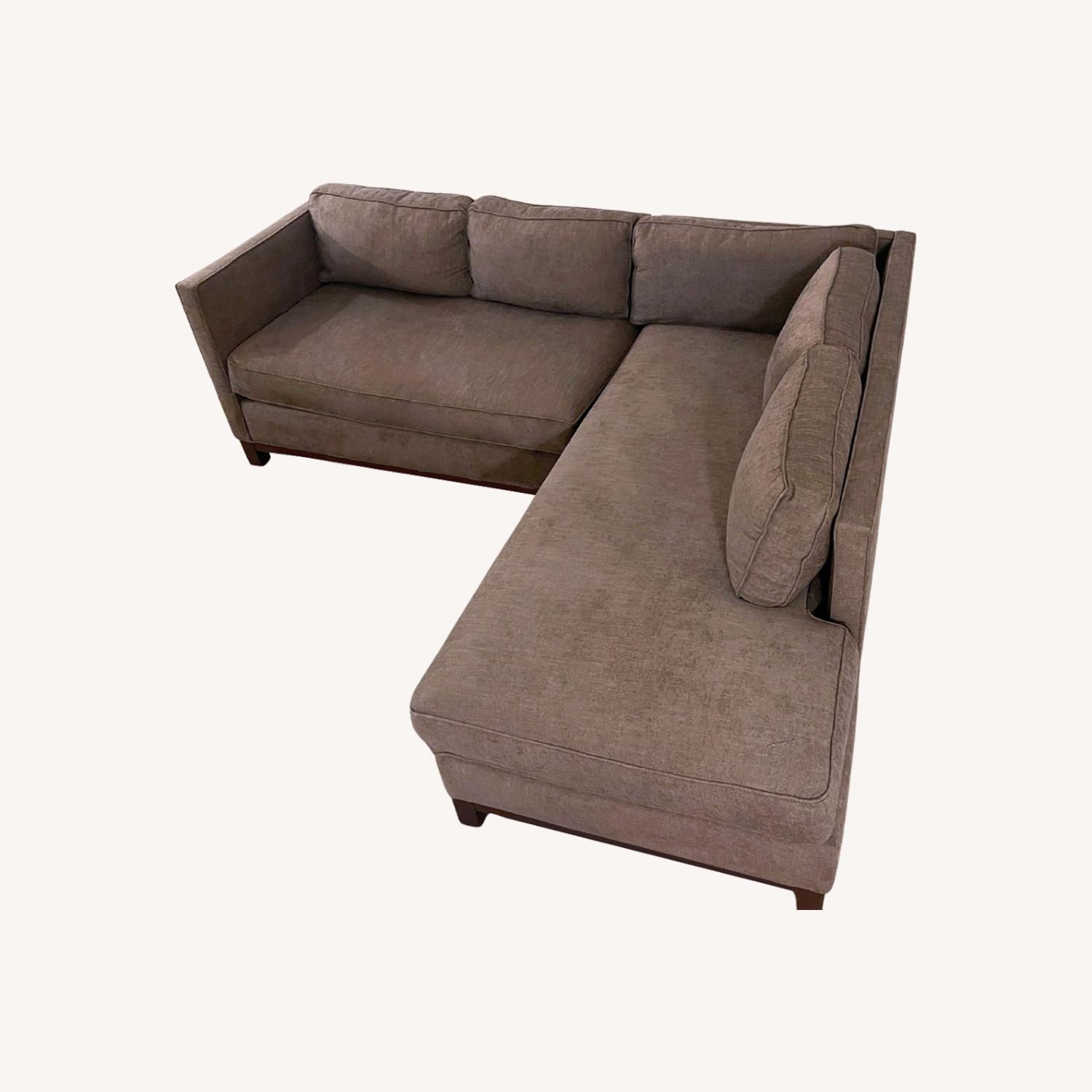 Mitchell Gold + Bob Williams Grey Sectional Sofa - image-0