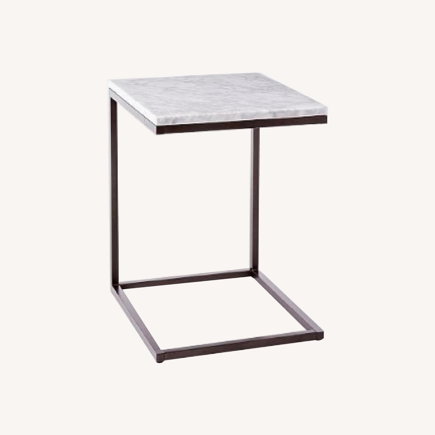 West Elm Marble Side Table - image-0