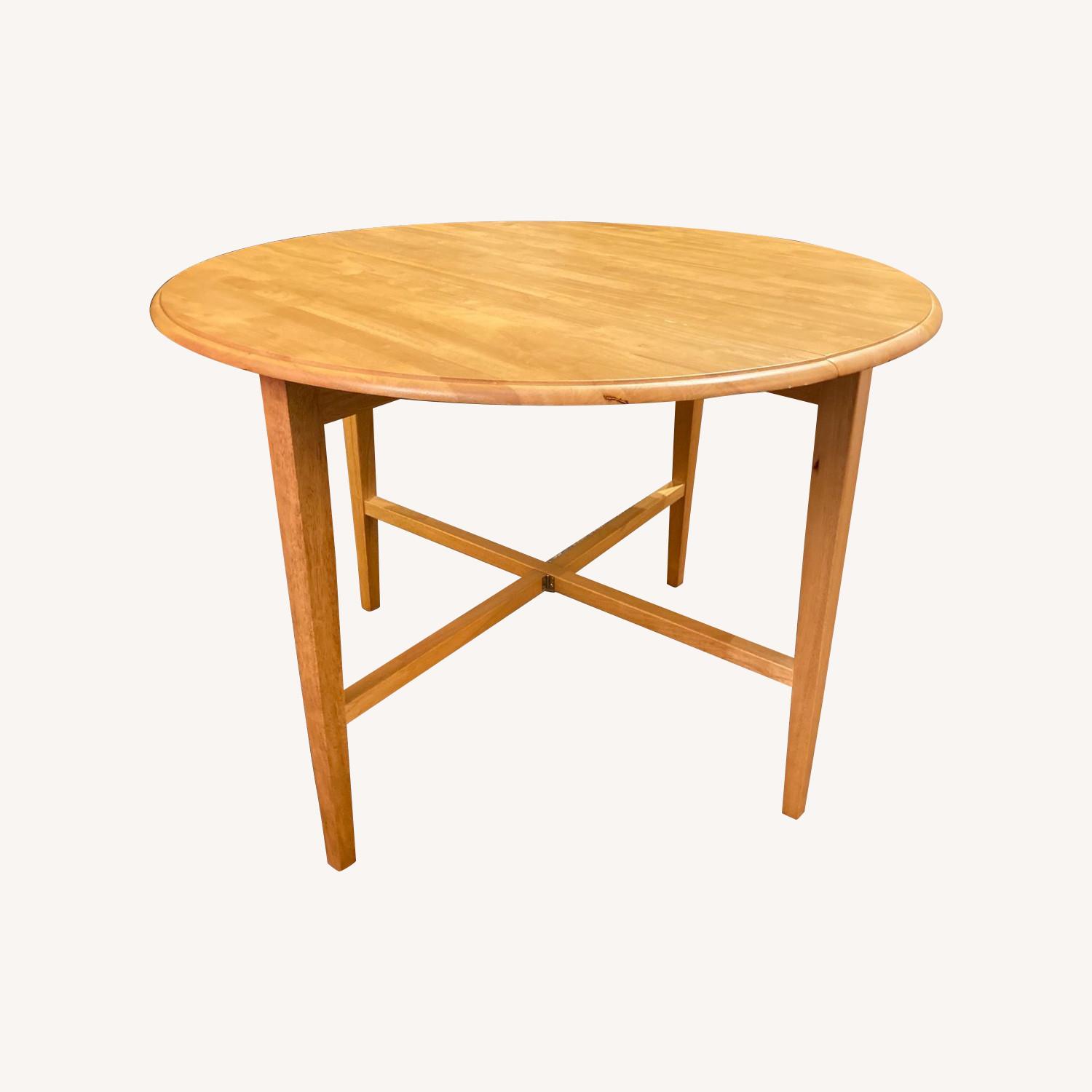 Winsome Wood Hannah Folding Dining Table Light Oak AptDeco