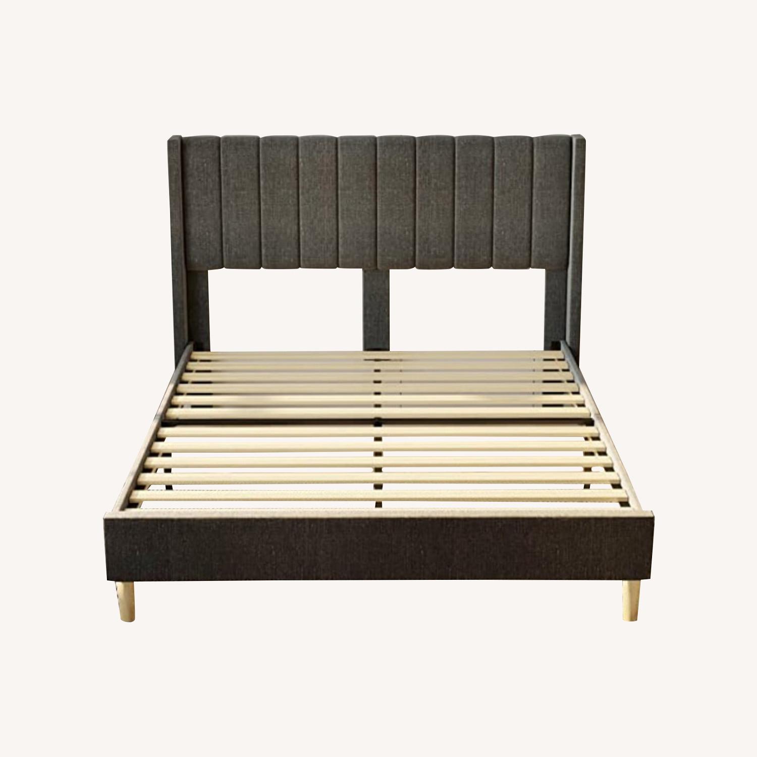 Full Size Platform Bed Frame With Headboard - image-0