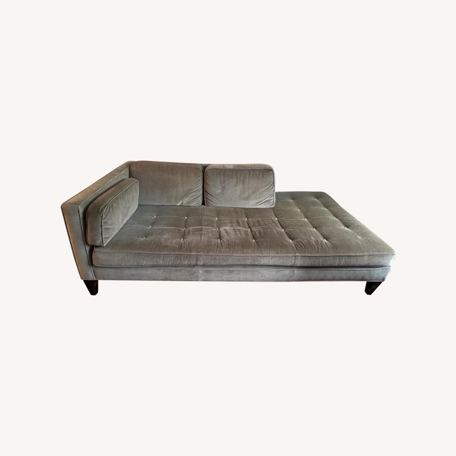 Room & Board Velvet Sofa - image-0