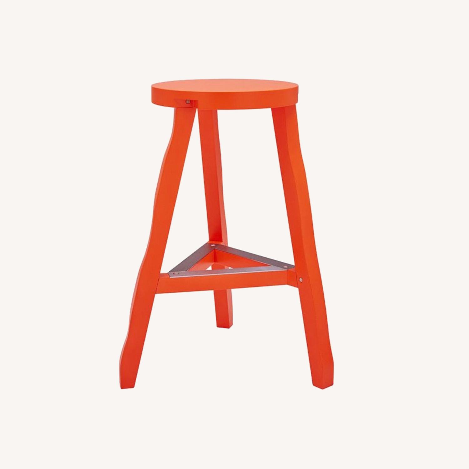 Tom Dixon A Set of Stools Neon Orange - AptDeco
