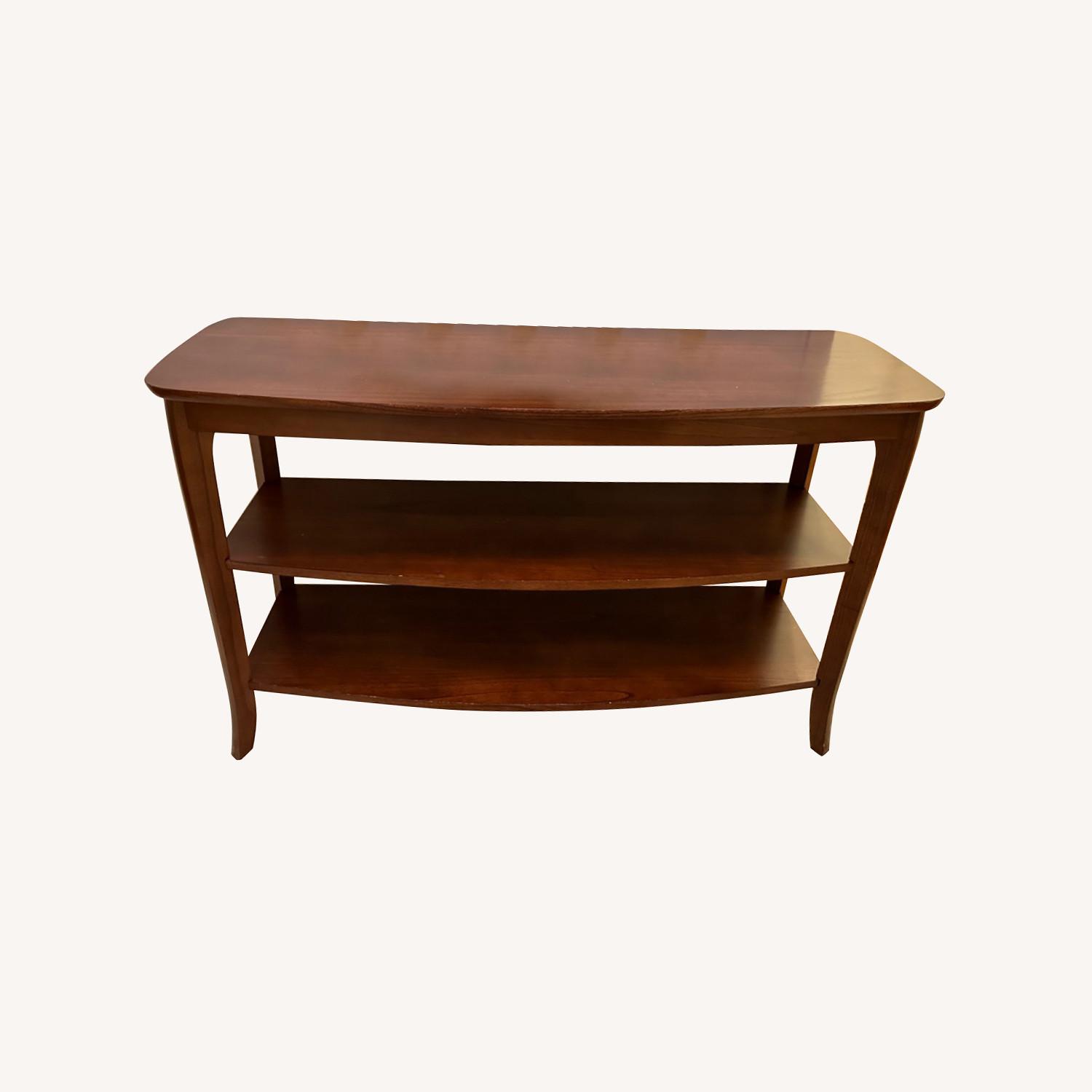 Crate & Barrel Wood Console Table - image-0