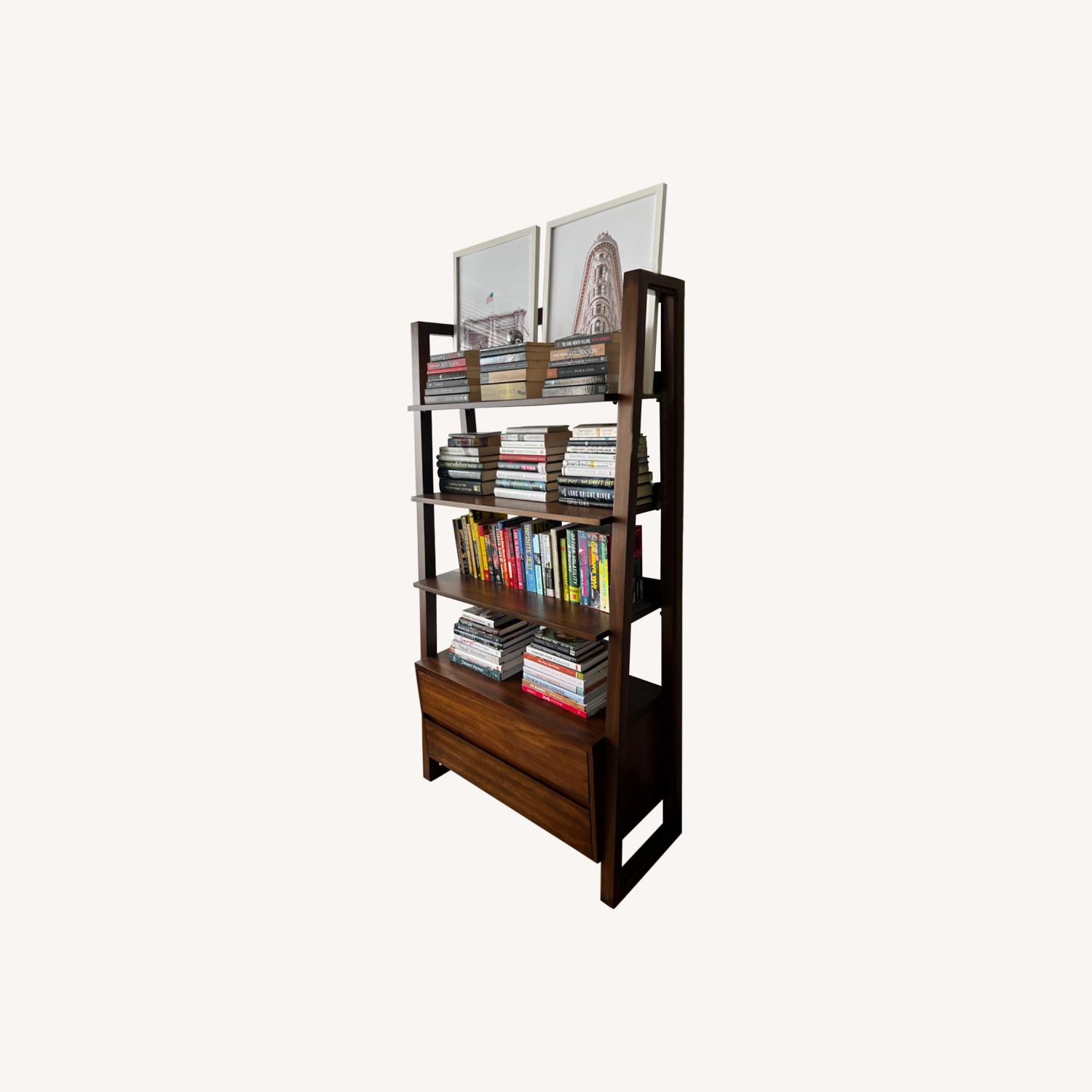 Raymour & Flanigan Leaning Bookcase - image-0