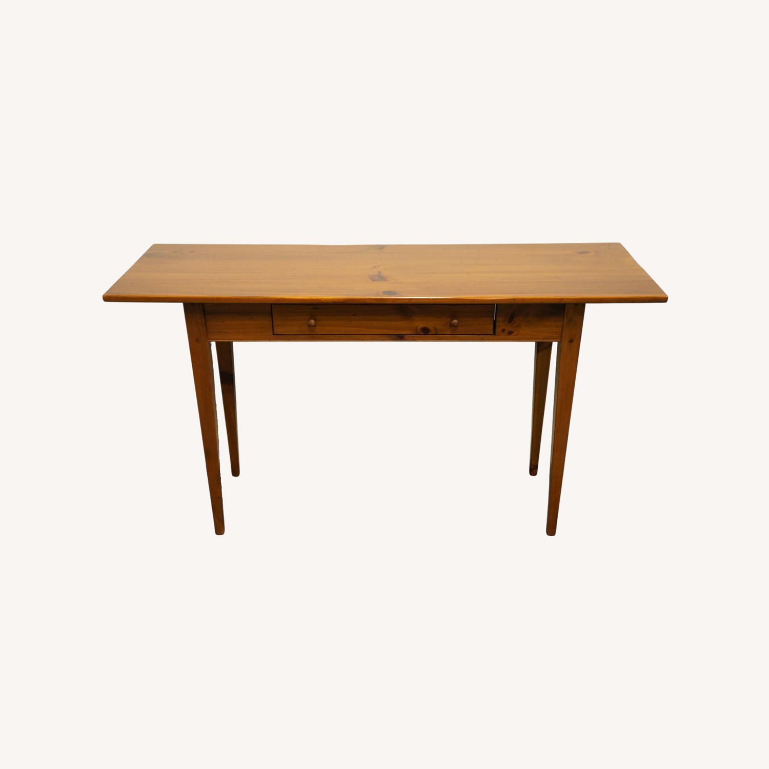 Ethan Allen Country Craftsman Pine 54 Sofa Table AptDeco