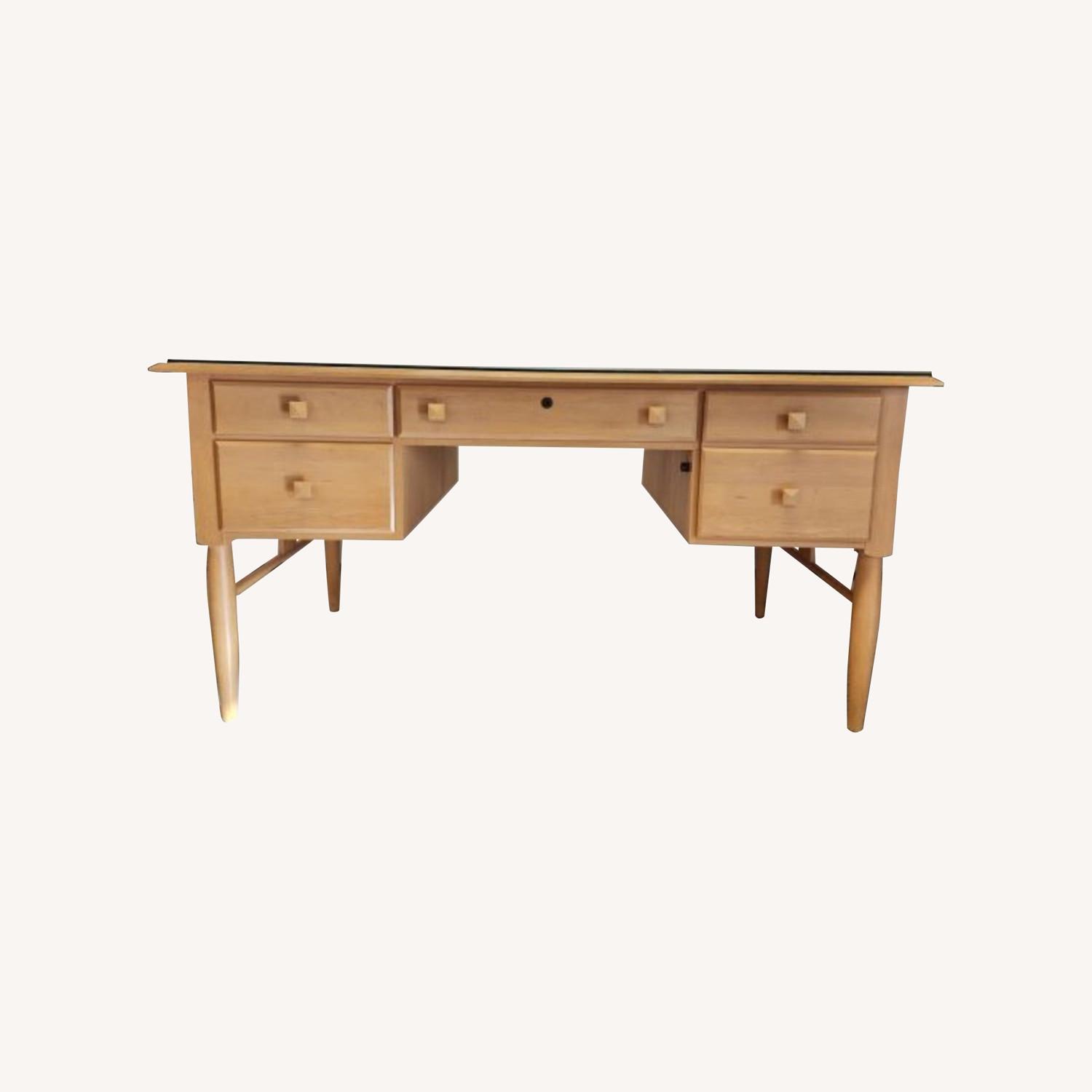 Ethan Allen Natural Maple Desk - image-0