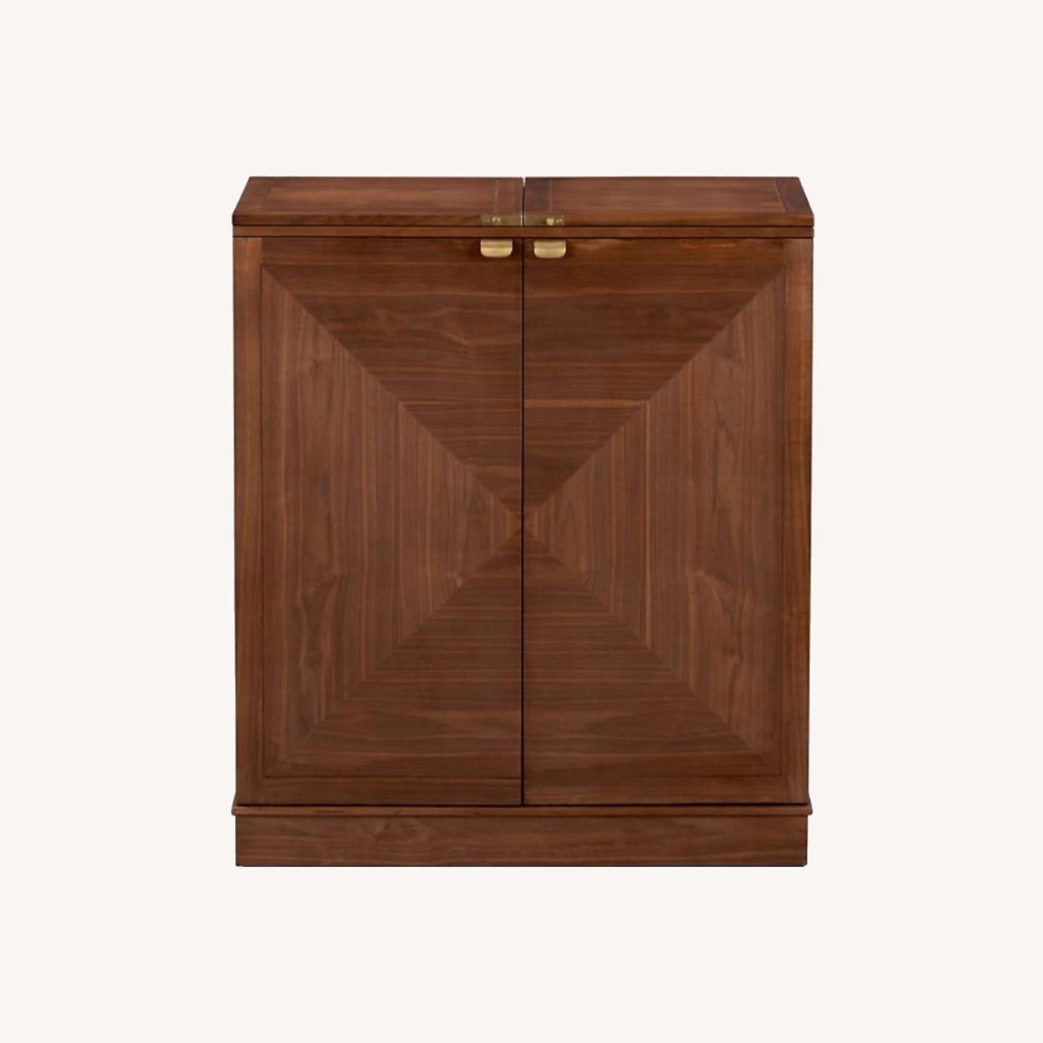 Crate & Barrel Bar With Wine Storage - image-0