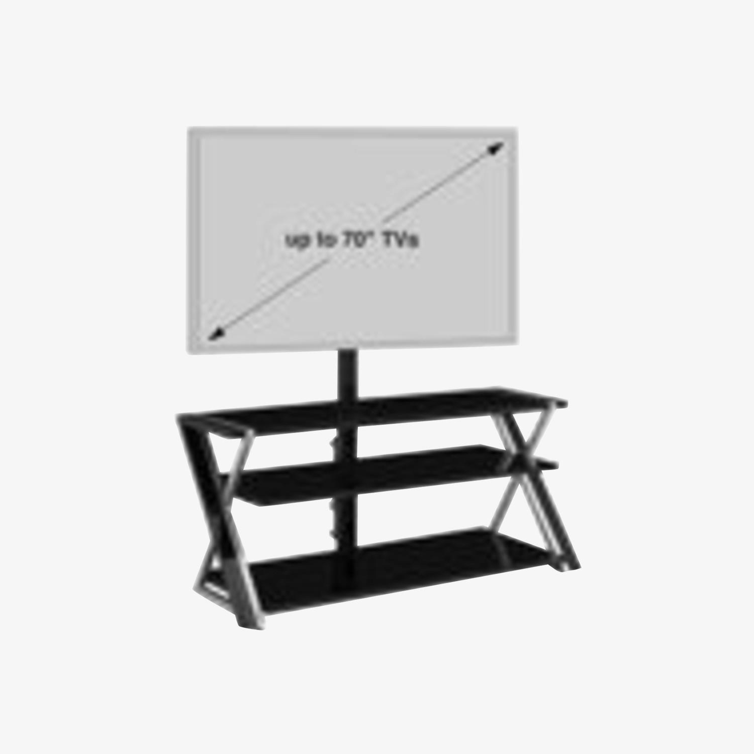 Whalen 3in1 FlatPanel TV Stand for TVs up to 50 AptDeco