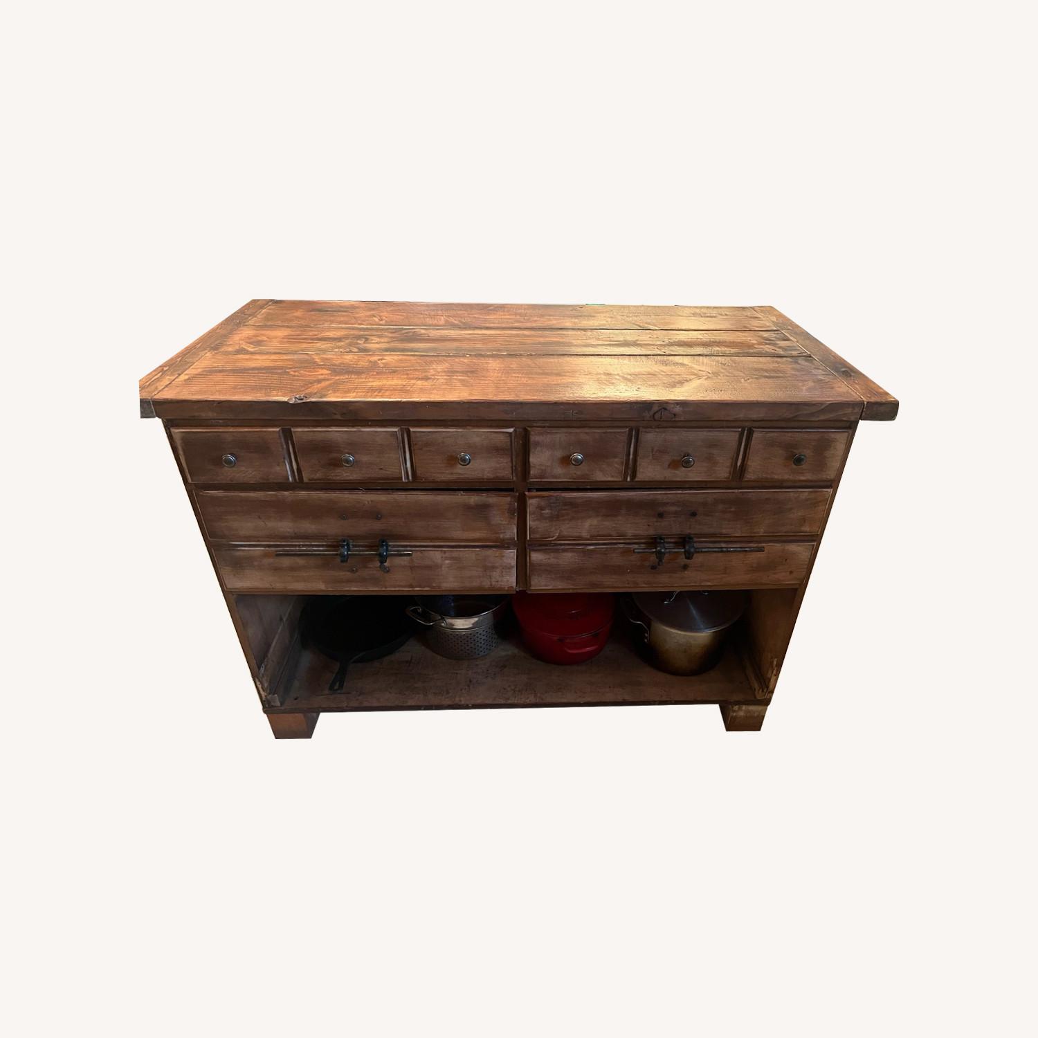 Wooden Handmade Kitchen Island - image-7
