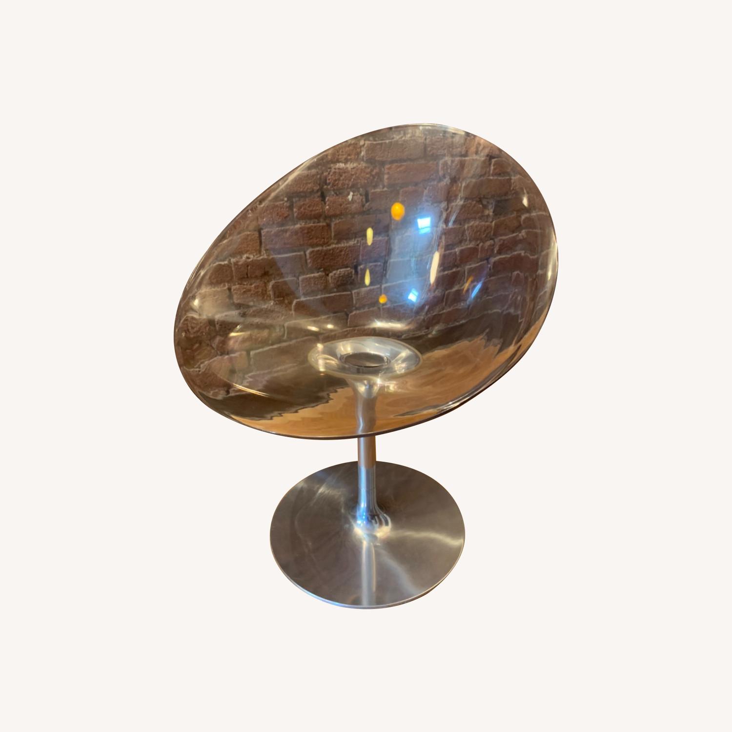 Kartell Philippe Starck EroS Clear Swivel Armchair - image-0