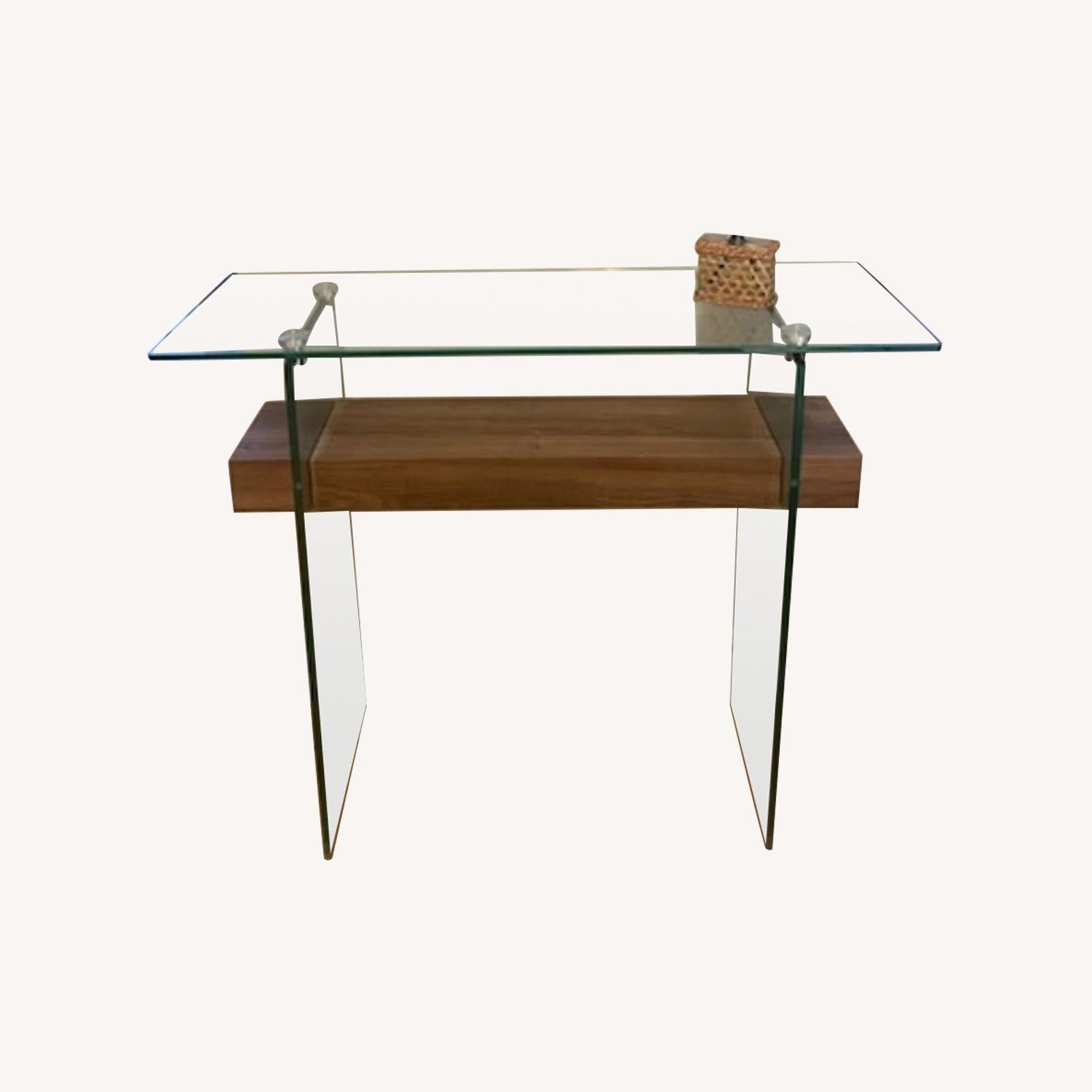 Modern Glass Console Table AptDeco