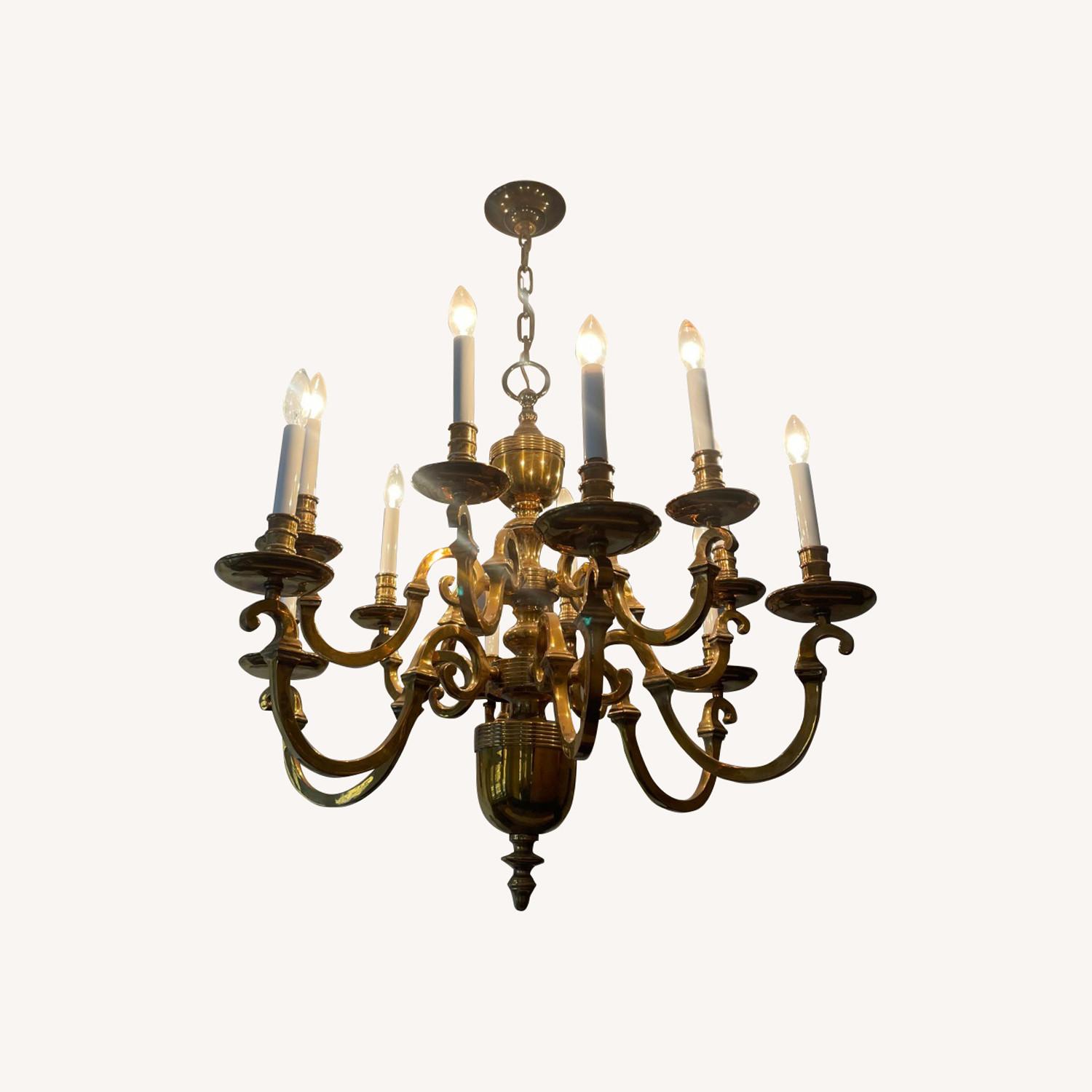 Brass Chandelier - image-0