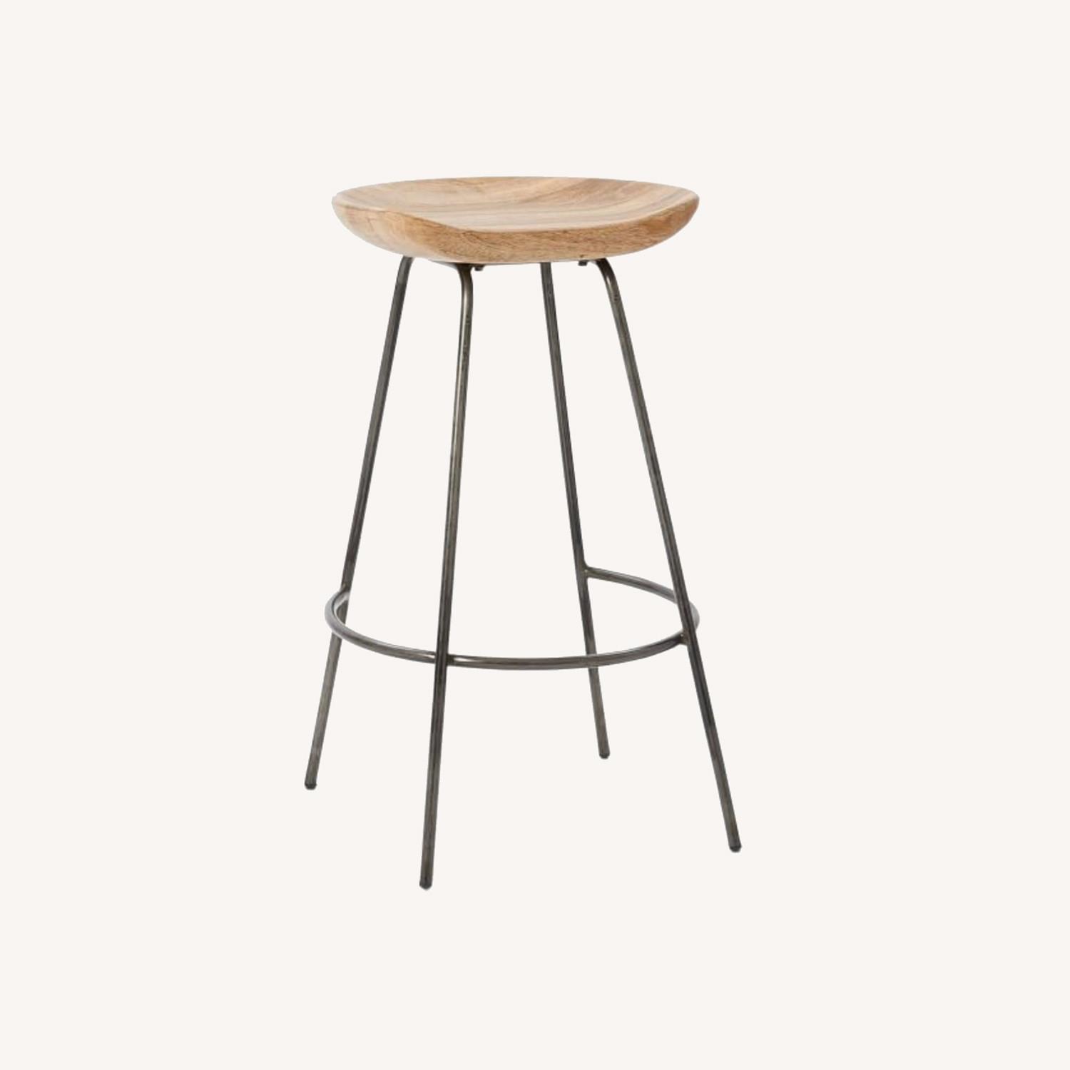 West Elm Alden Counter Stools, Black, Set of 2 - image-0