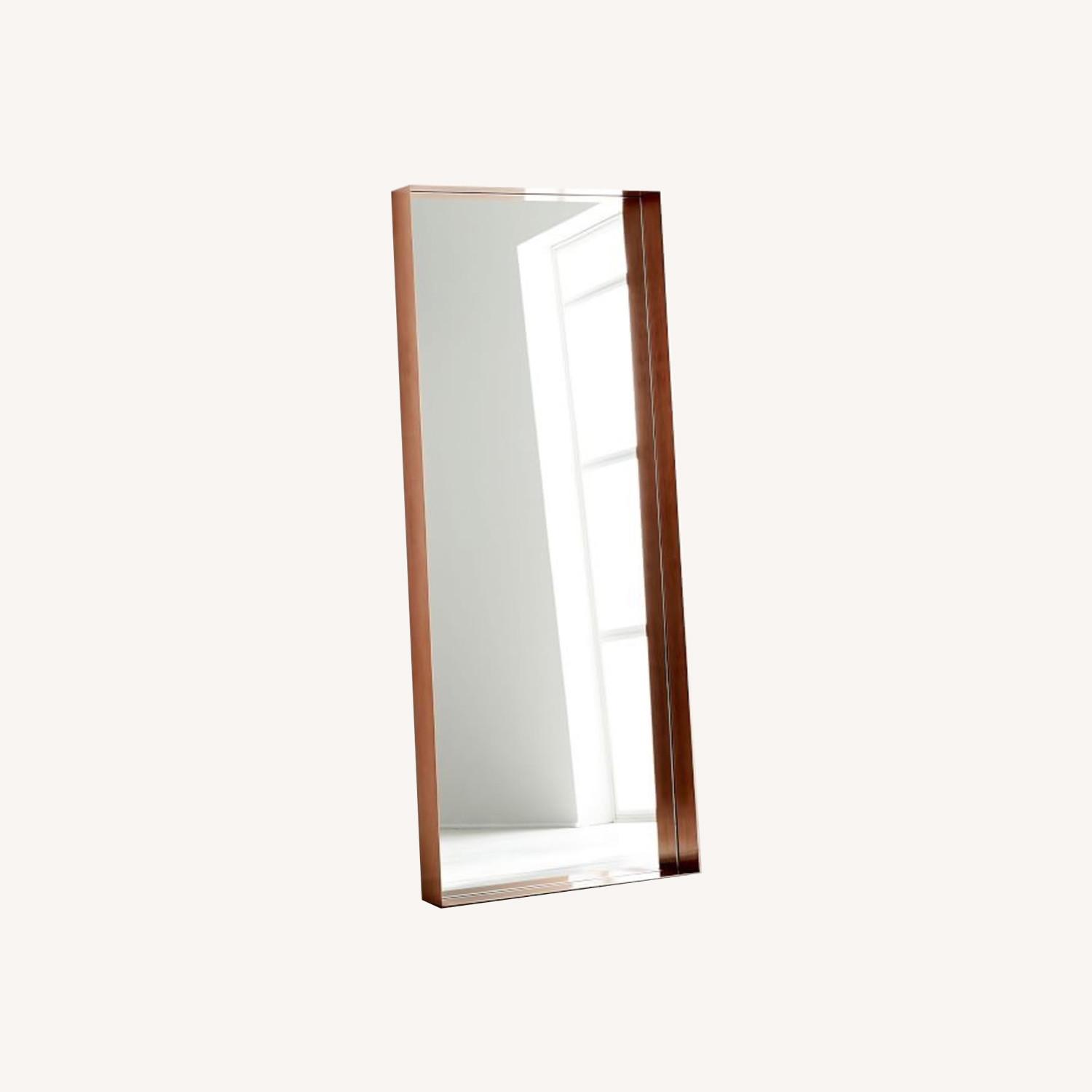 West Elm Industrial Shadowbox Floor Mirror - image-0