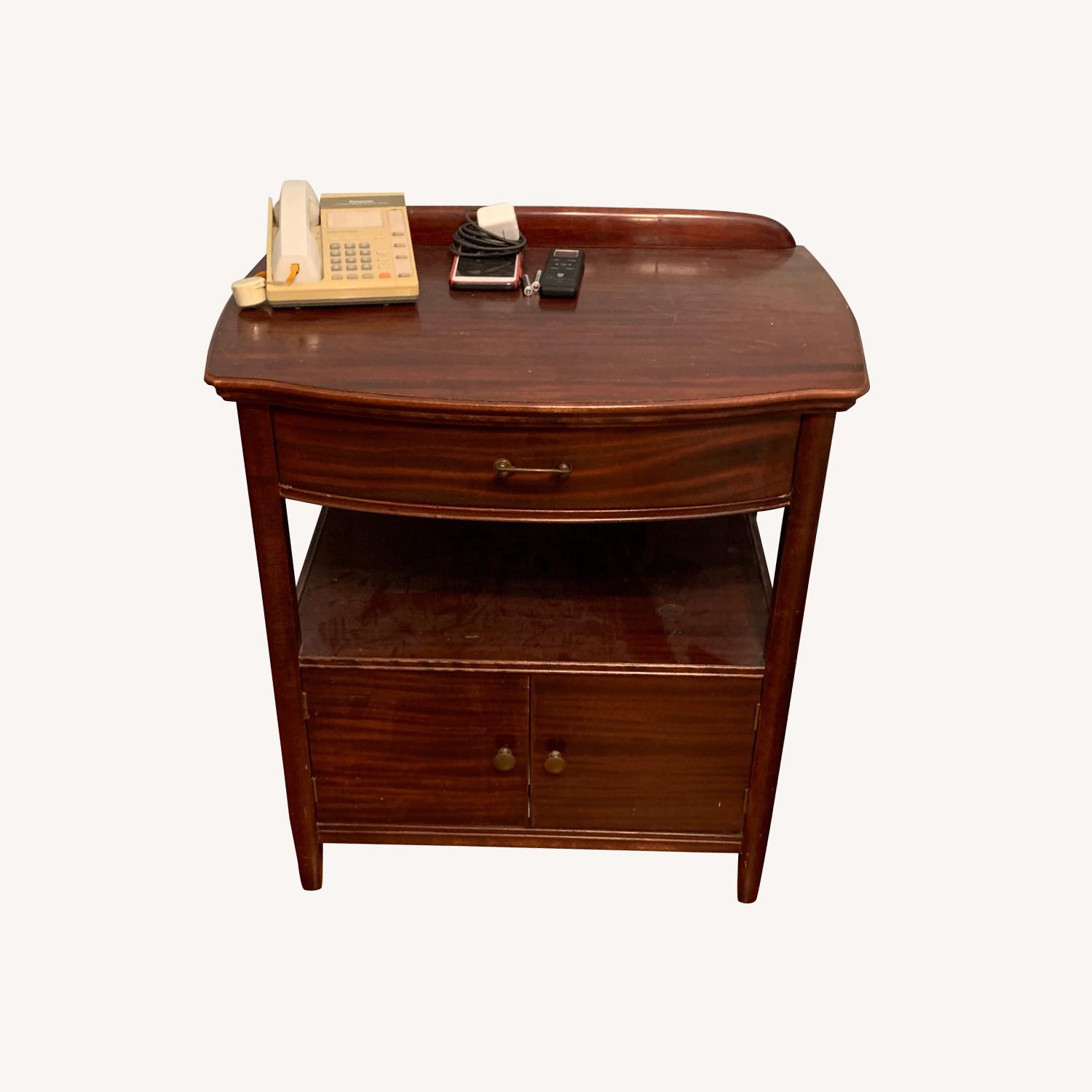 Dark Brown Side Table - image-0