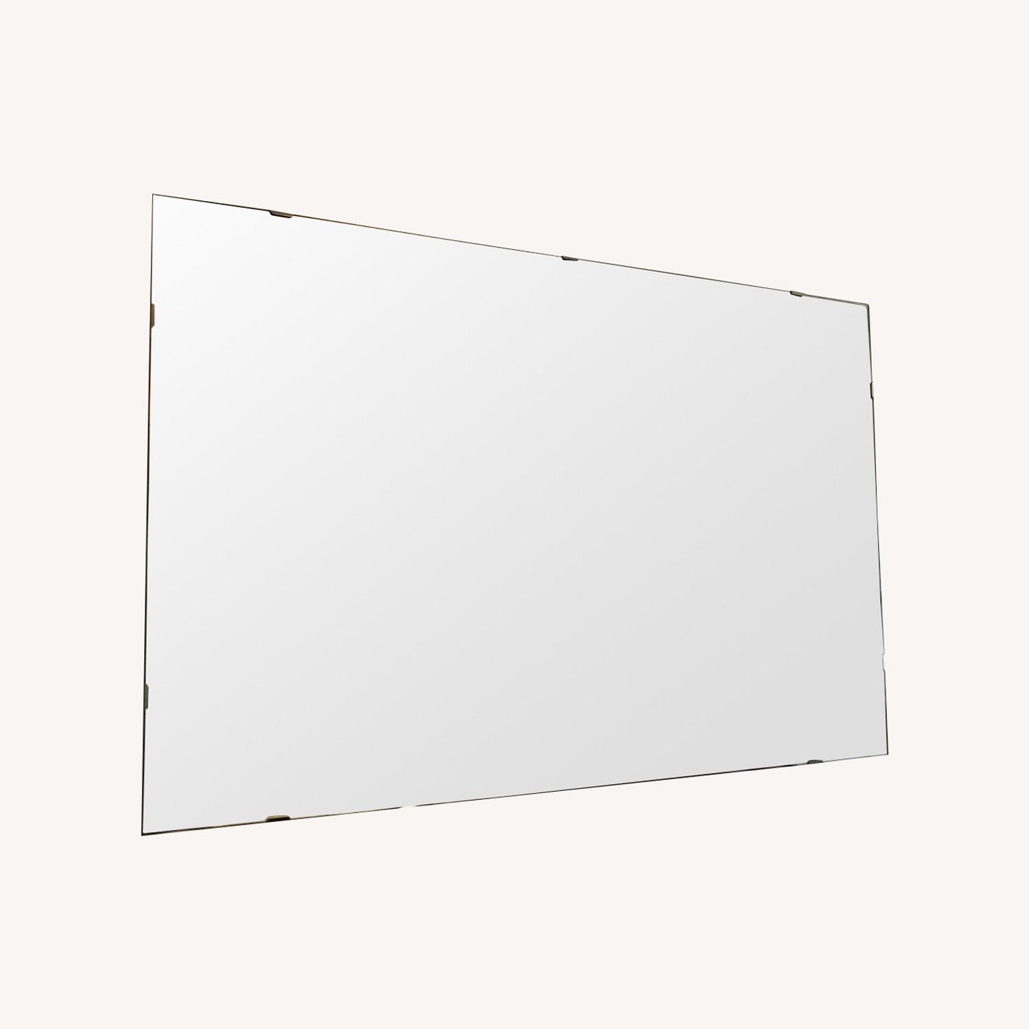 Large Frameless Beveled Glass Wall Mirror - image-0