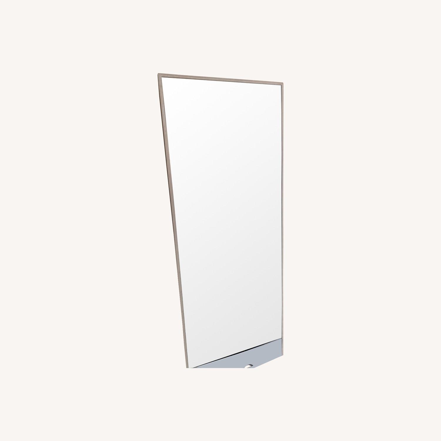 West Elm Natural Wood Floor Mirror - image-0