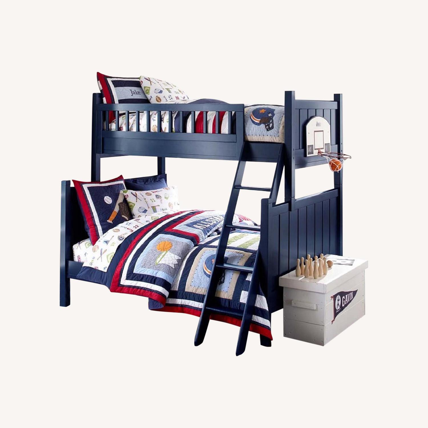 Pottery Barn Camp Twin Over Full Bunk Bed AptDeco