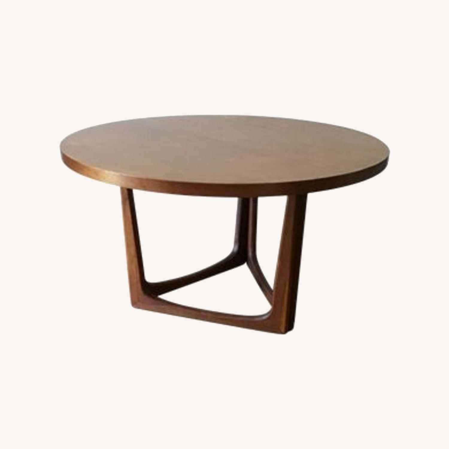 Vintage Danish Mid Century Modern Teak Round Table AptDeco