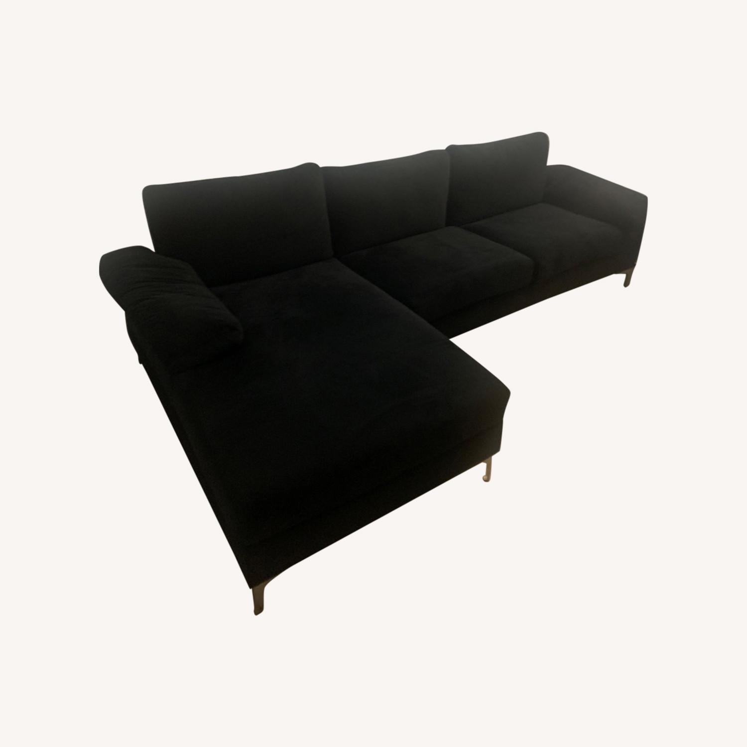 Wayfair Black Sectional Sofa AptDeco