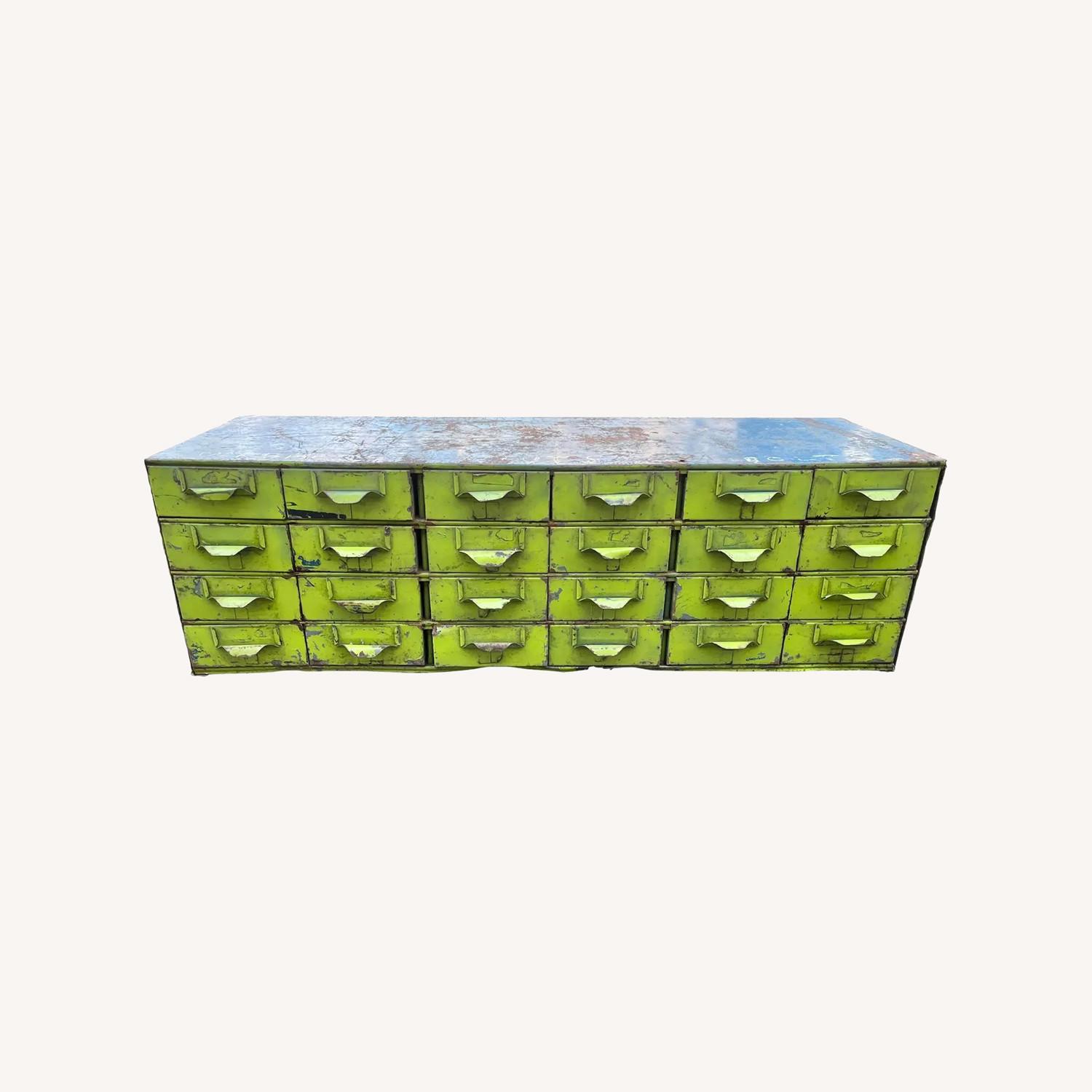 Industrial Meta 24 Drawer Storage Unit Accent - image-0