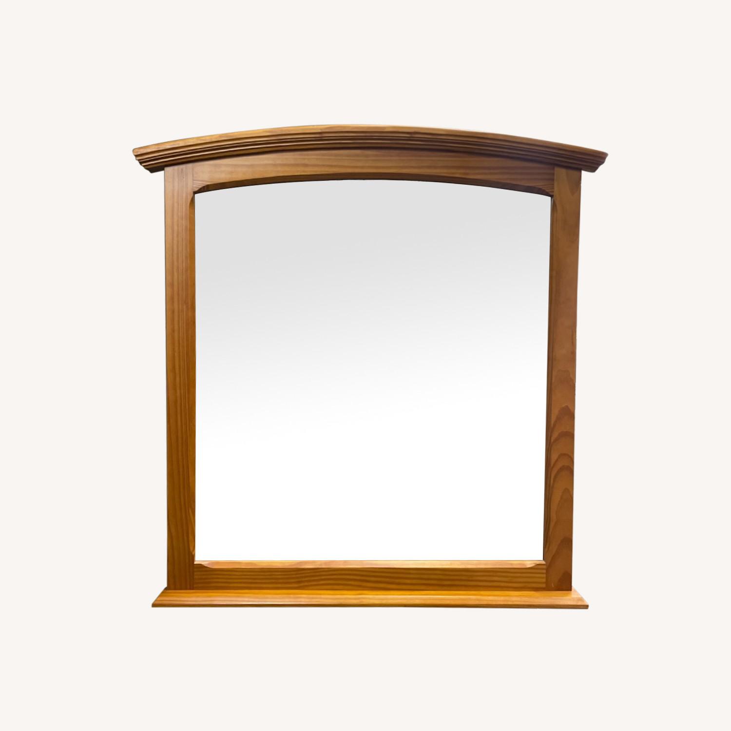 Solid Pine Framed Mirror - image-0