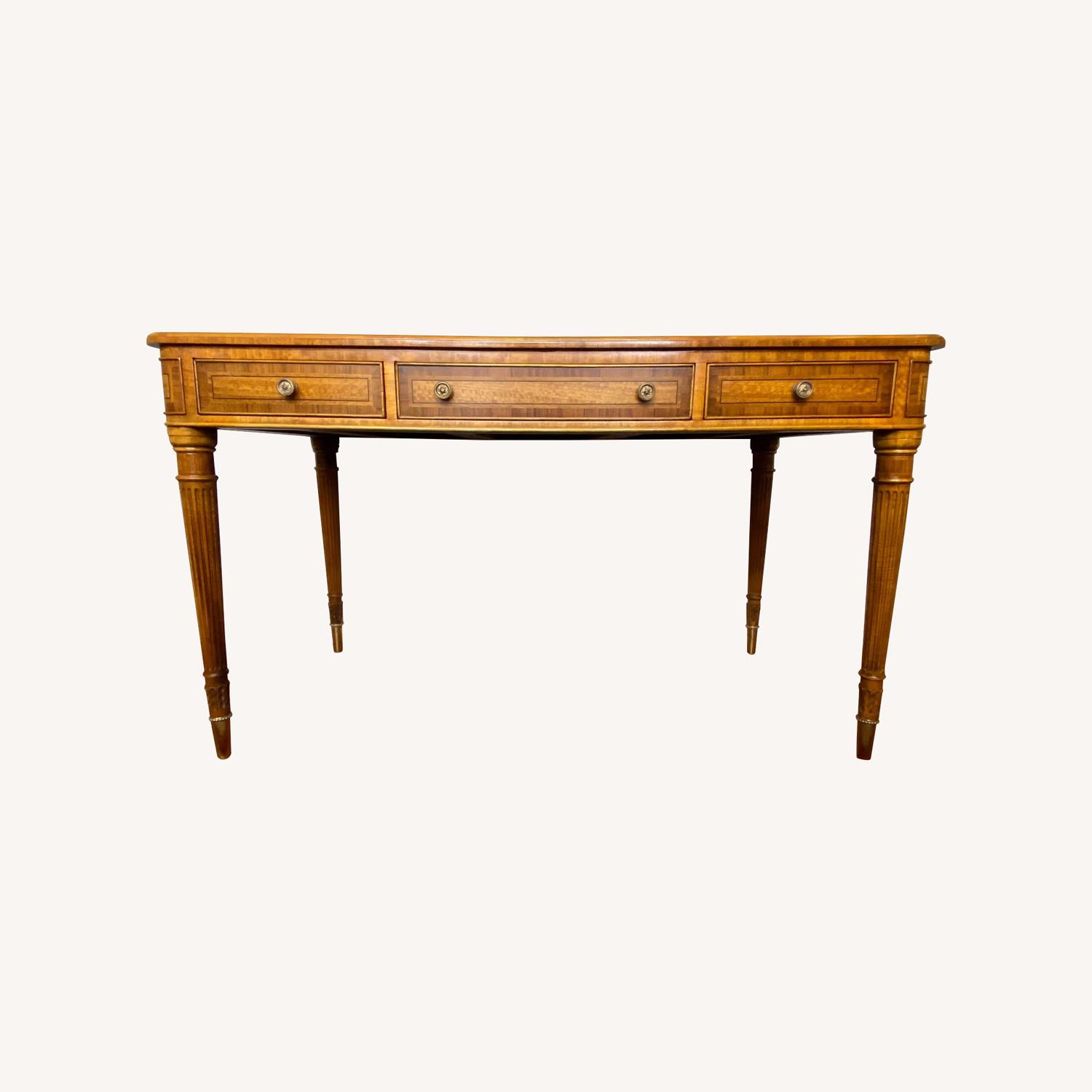 Maitland Smith Embossed Leather Writing Desk - image-0