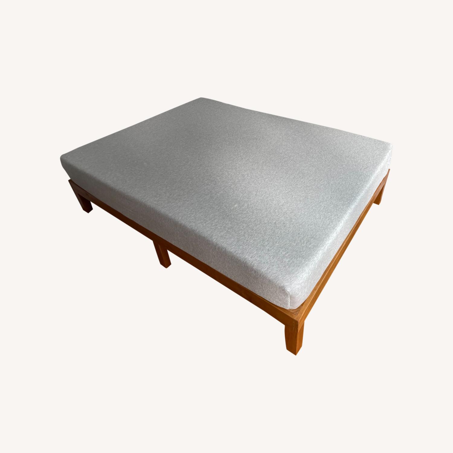 Mid Century Modern Full Bed Frame - image-0