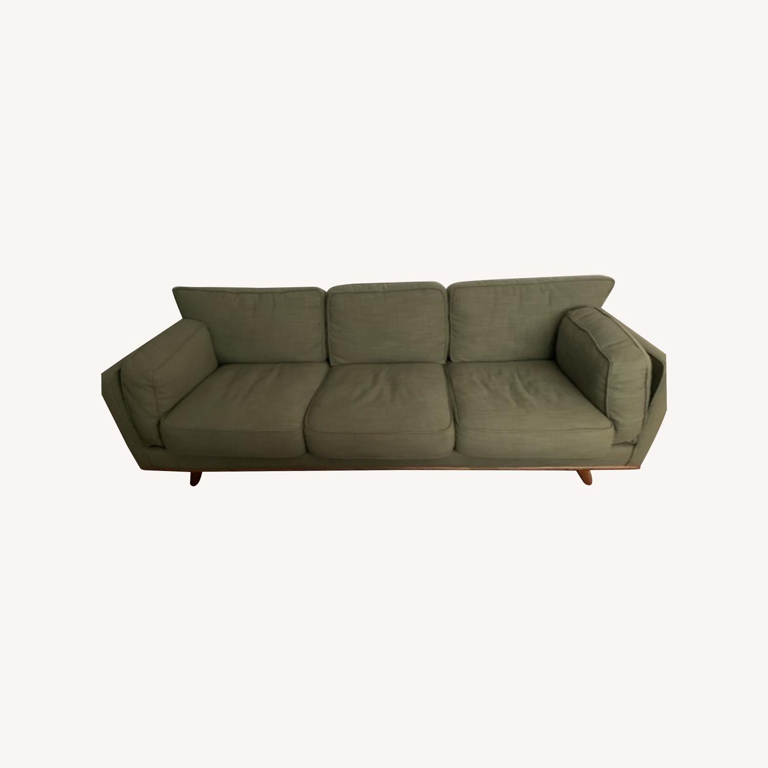 Article Timber Olio Green Sofa AptDeco