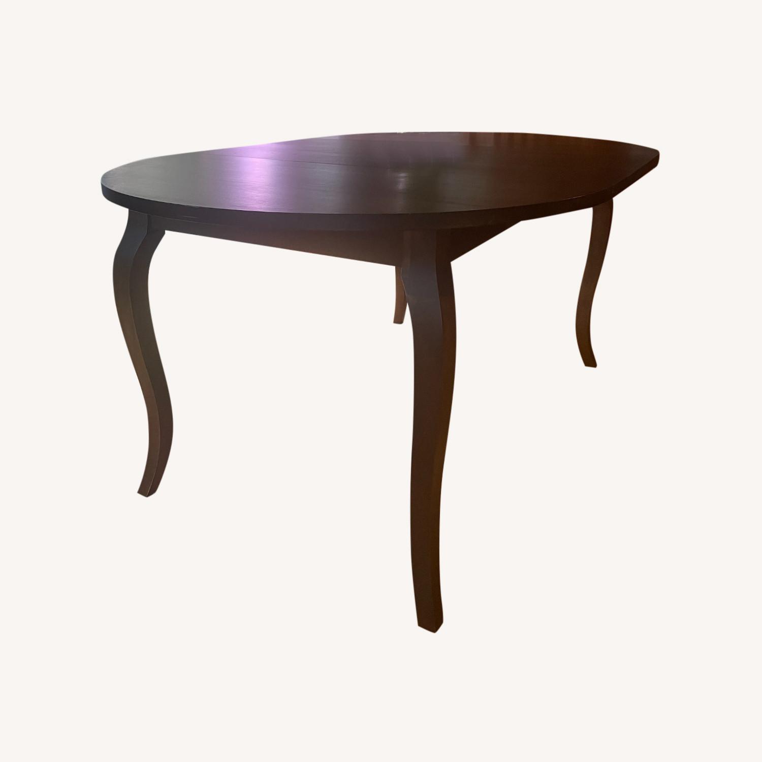 Crate & Barrel Round Extension Table 42" up to 105" Dancer - image-0