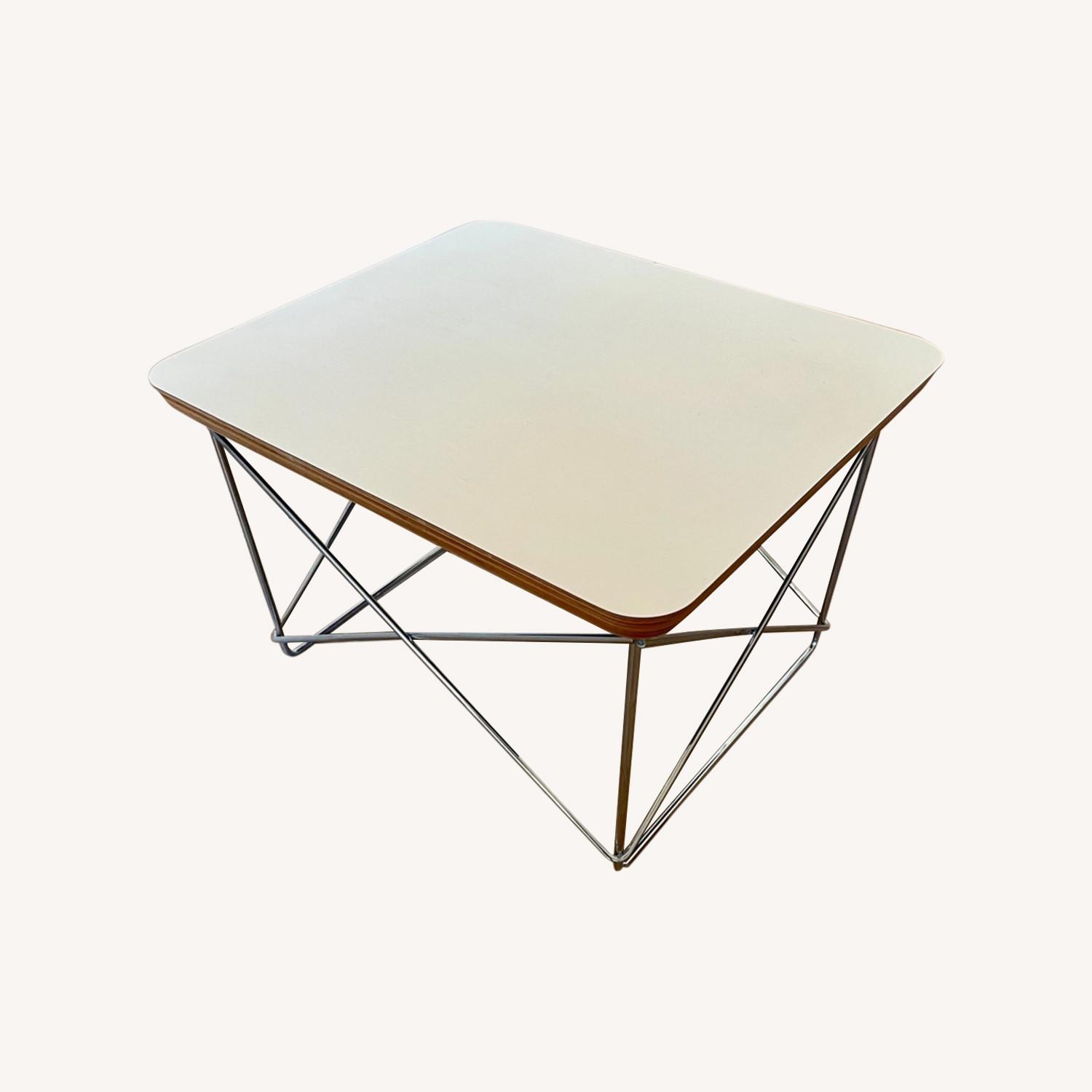 White Eames Wire Side Table - image-0