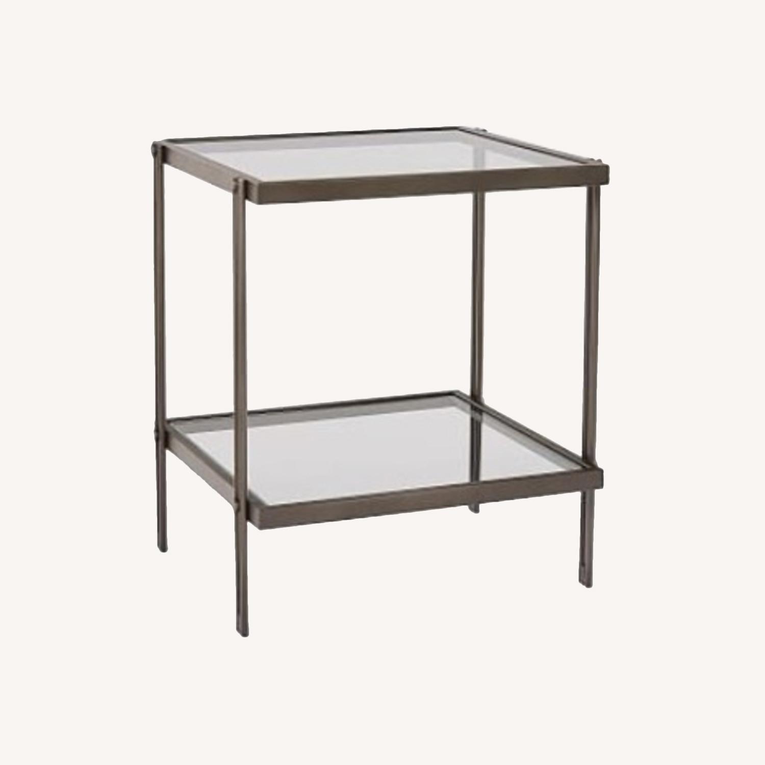 West Elm Fulton Side Table, Antique Bronze - image-0