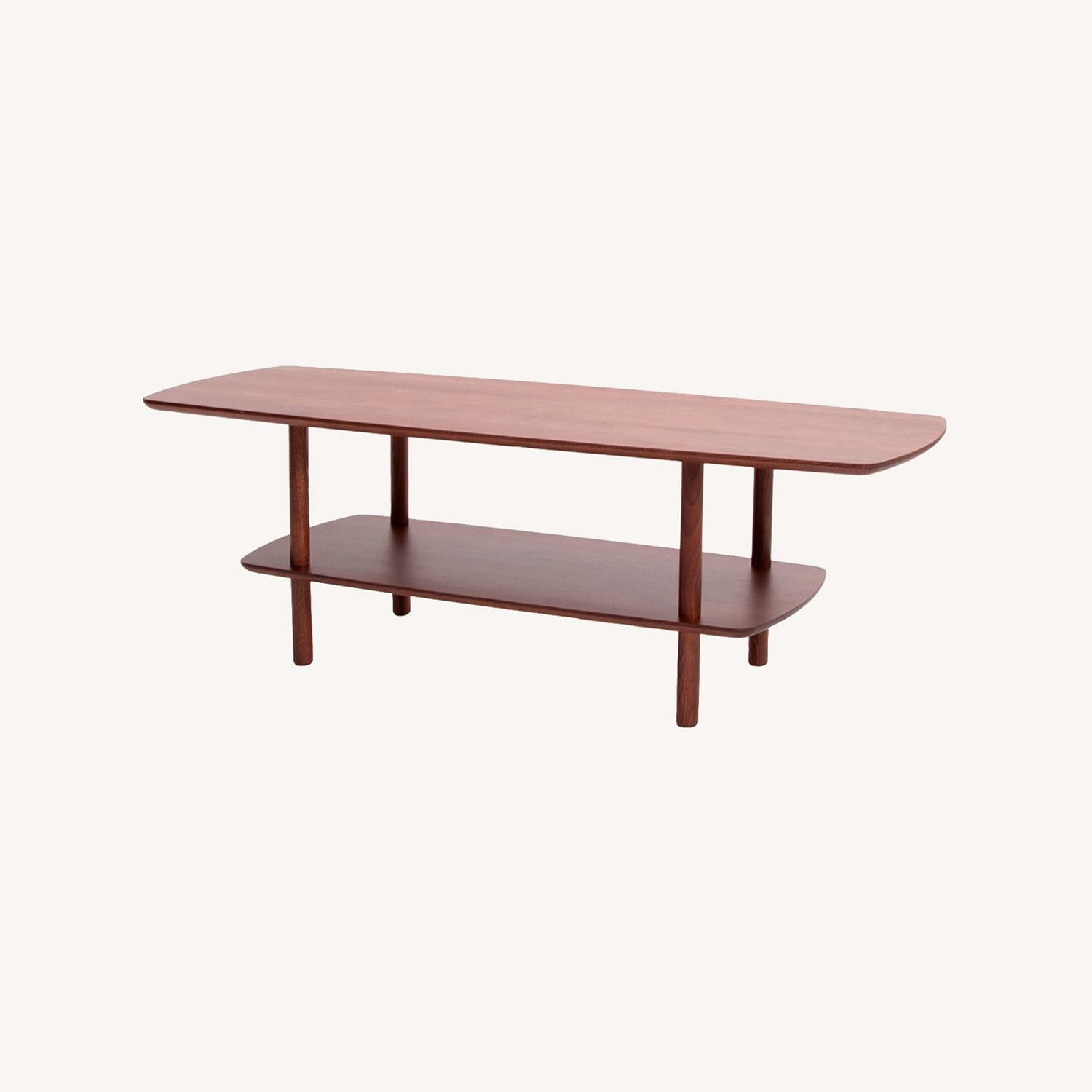 Burrow The Serif Coffee Table in Walnut - image-0