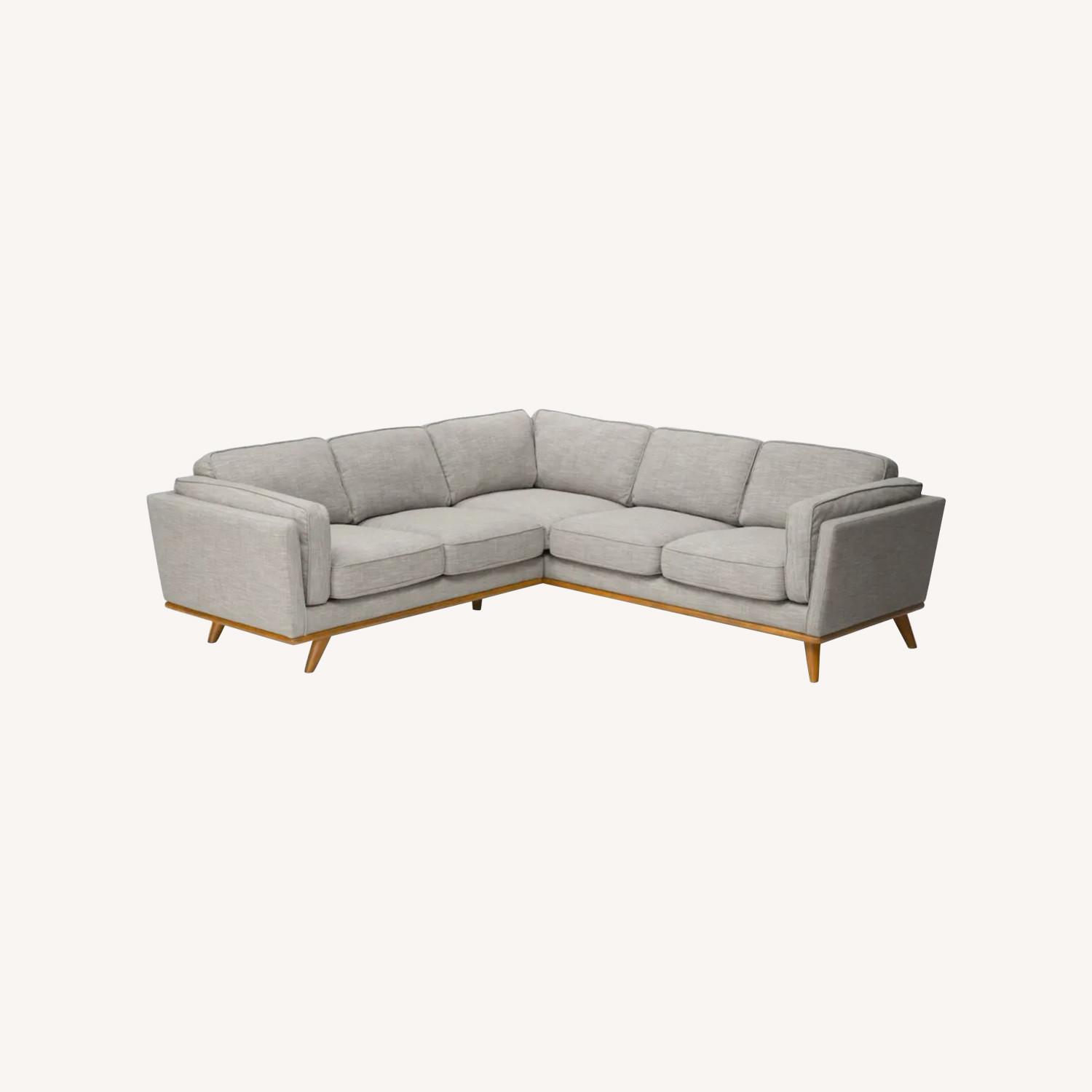 Article Timber Rain Cloud Gray Corner Sectional - image-0